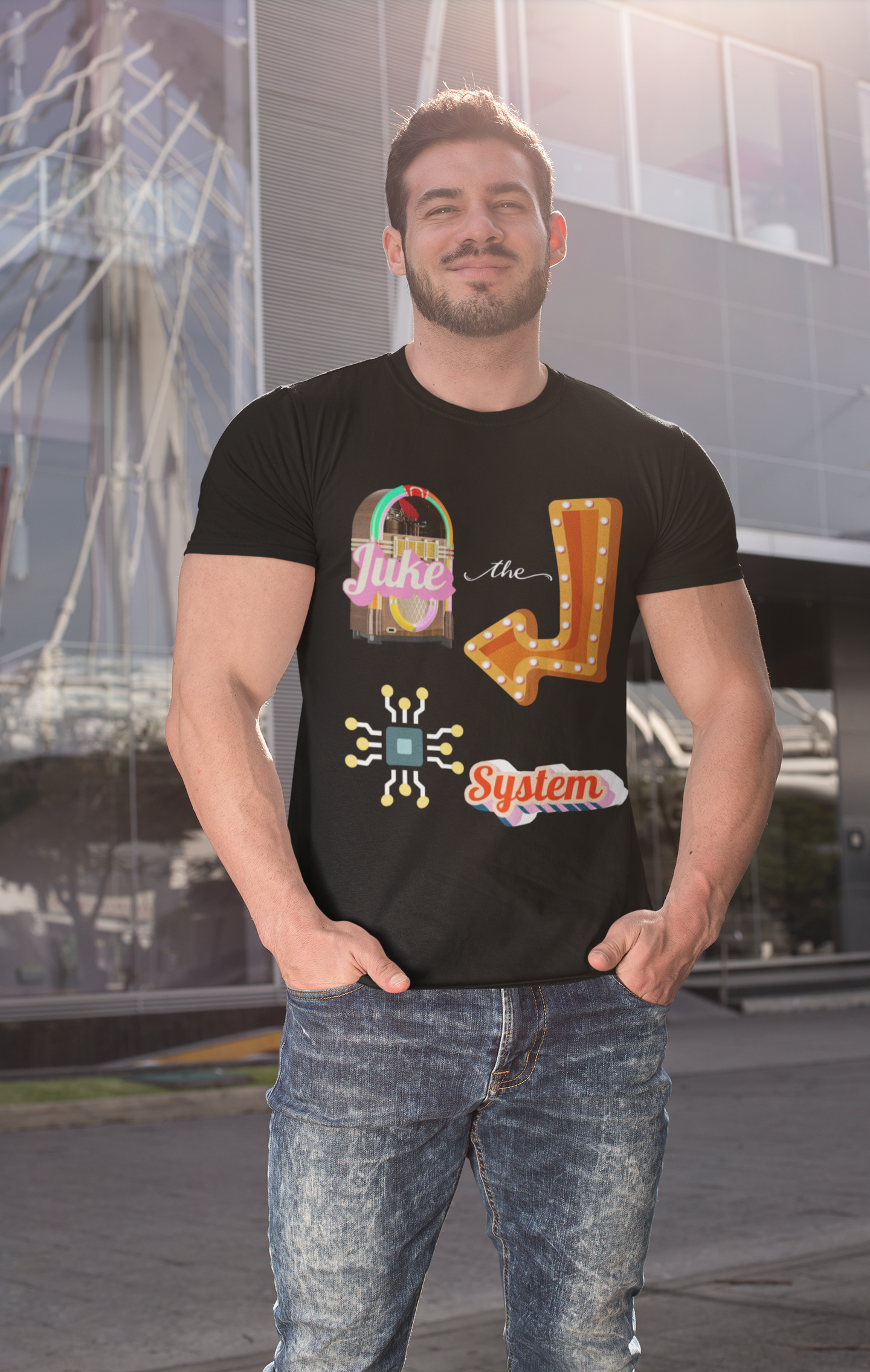 Juke the System Heavyweight Unisex Tee