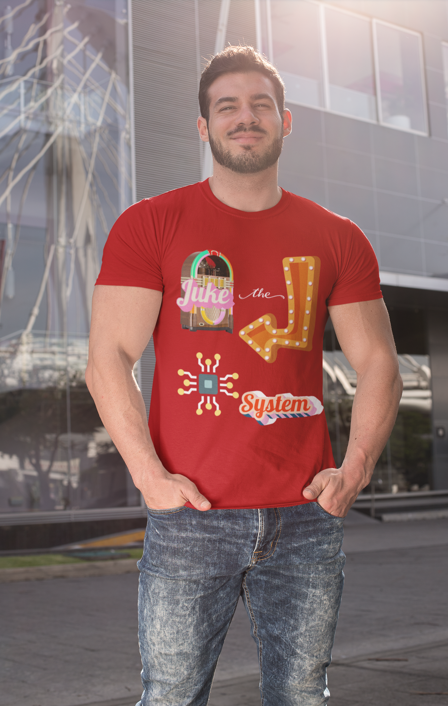 Juke the System Heavyweight Unisex Tee