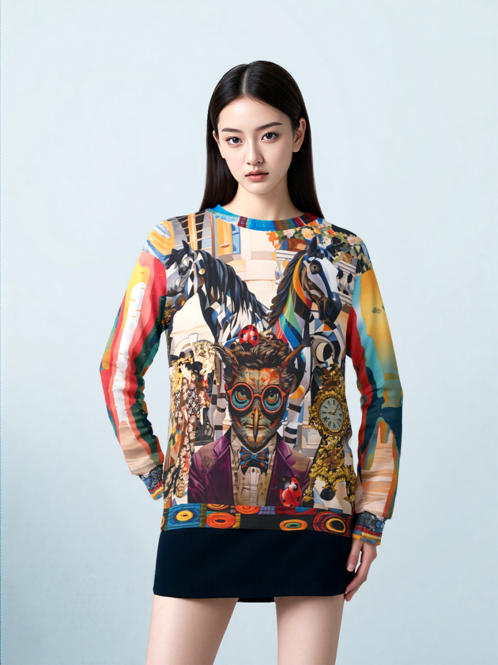Lost in Time Art Nouveau Unisex Sweatshirt (Gold Label)
