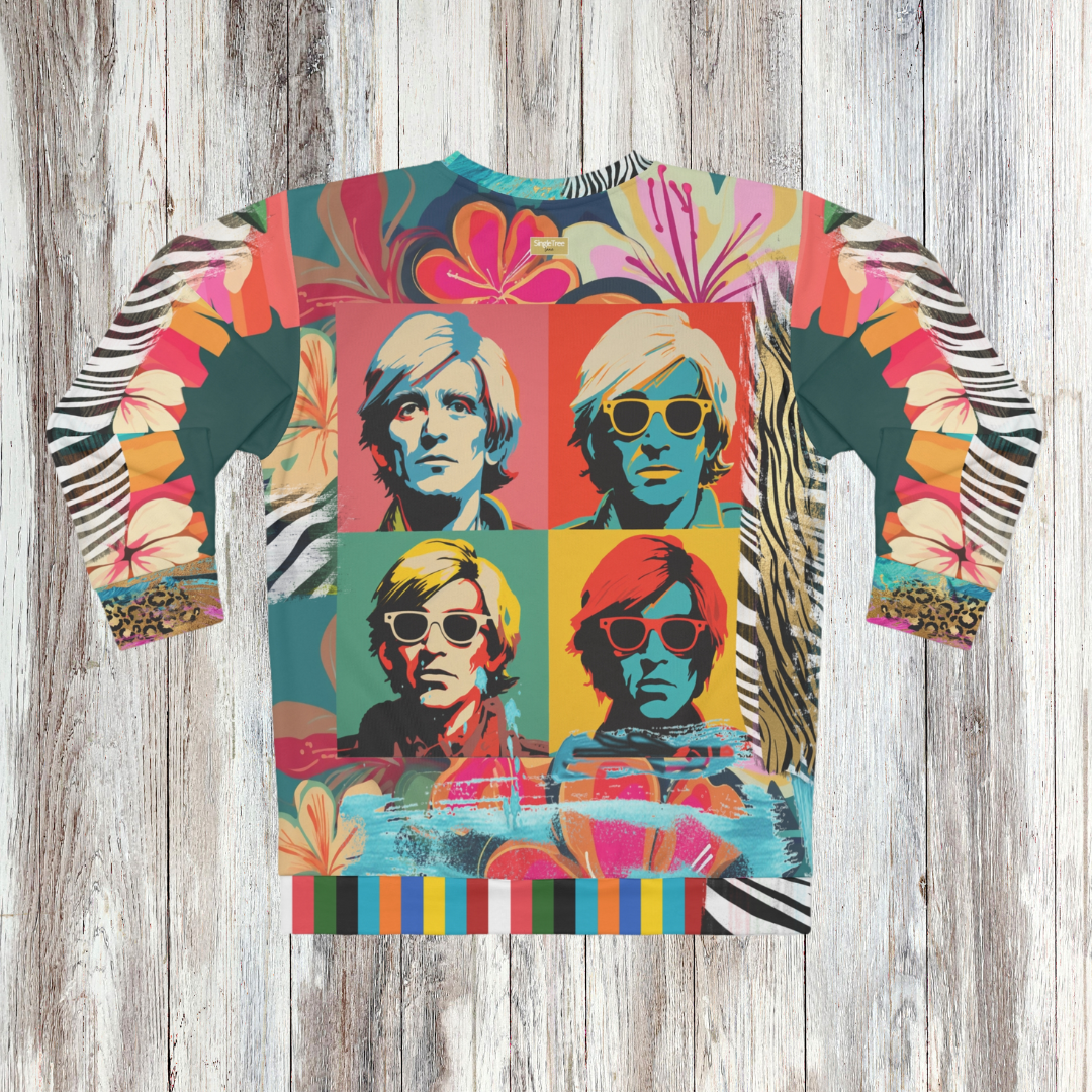 Man in Transition Quadriptych Pop Art Unisex Sweatshirt