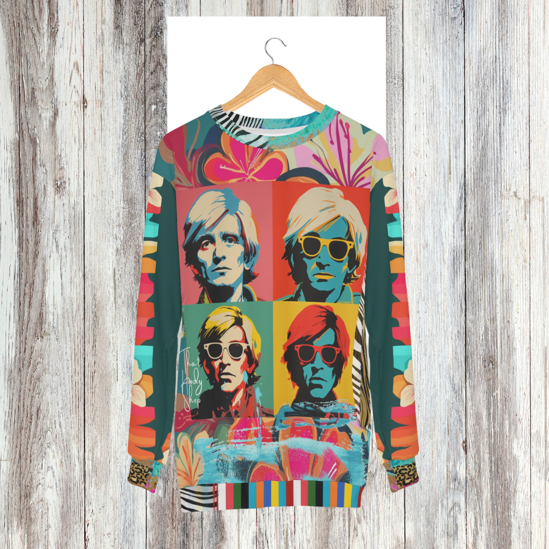 Man in Transition Quadriptych Pop Art Unisex Sweatshirt