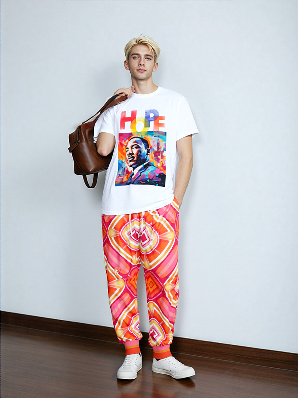 Pink Starburst Geo Eco-Poly Unisex Joggers