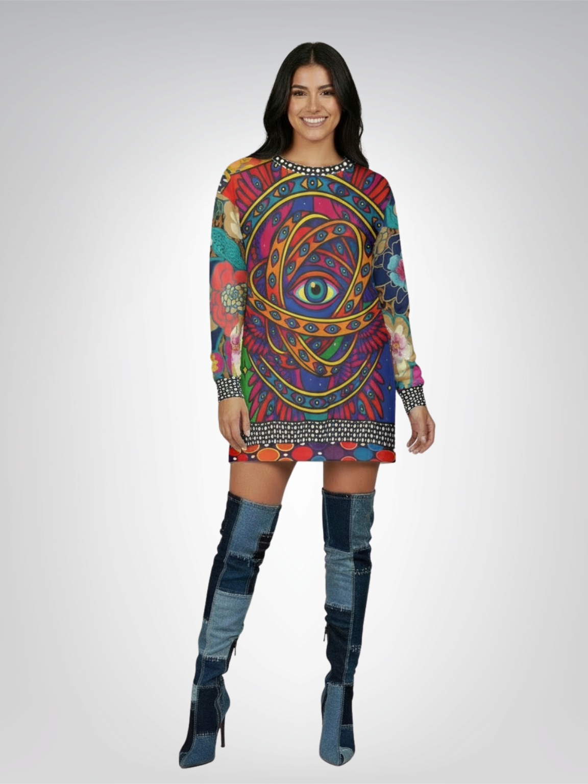 My Friend the Ophanim - Angel in Pop Art Unisex Sweatshirt (Gold Label)