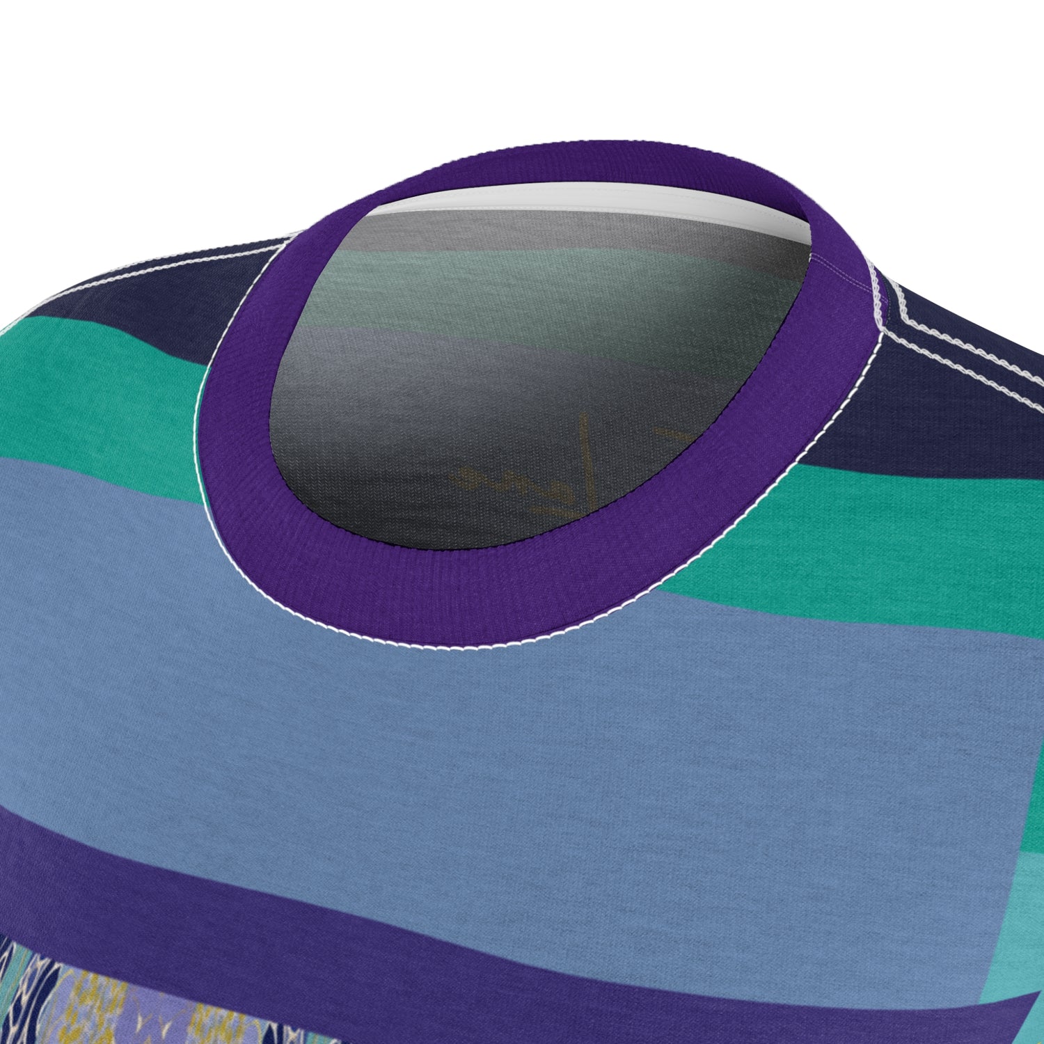 My Life in Purple Squares Geometric Print Colorful Women&