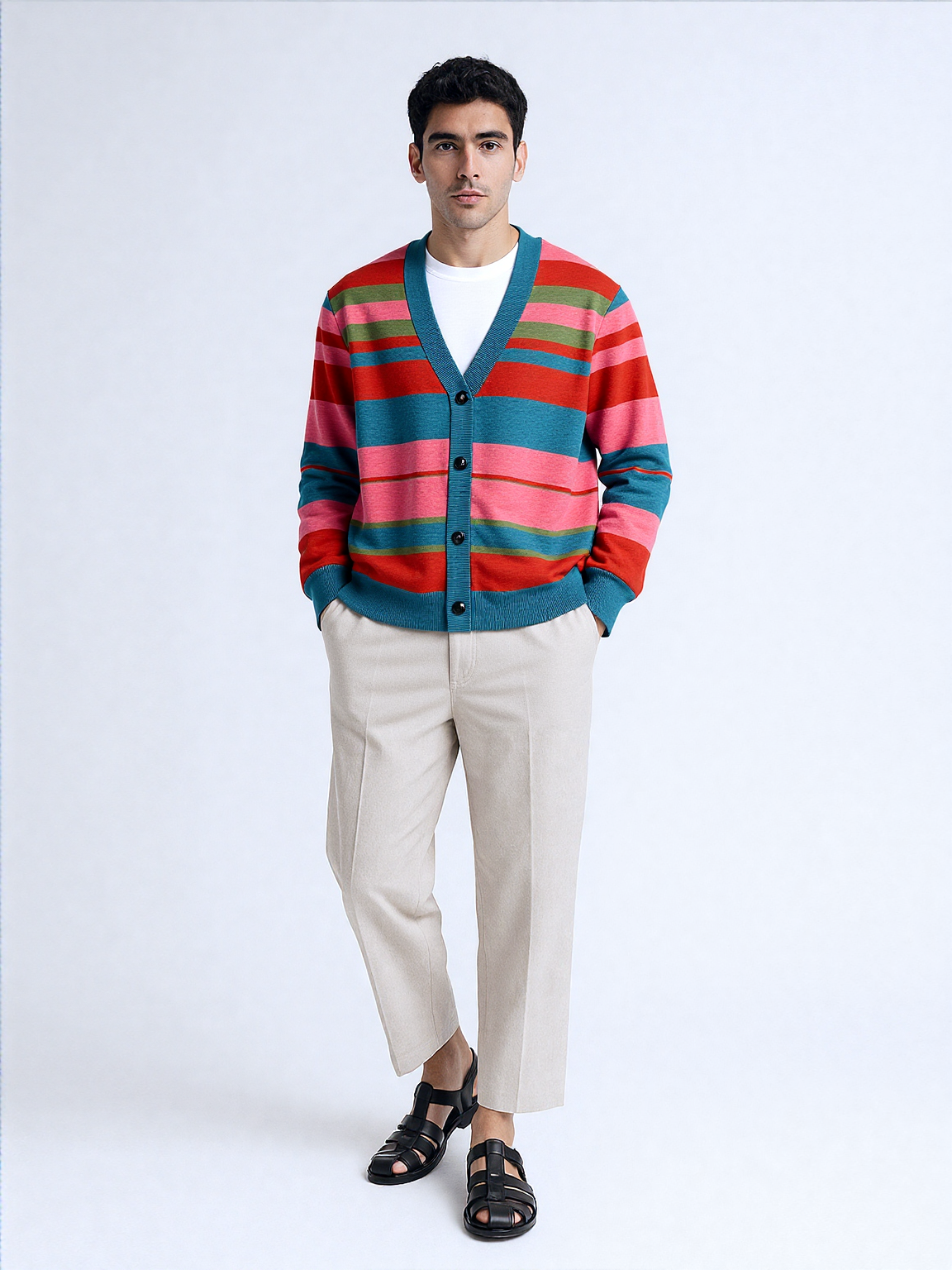 My Rugby Life in Pink Knitted Cardigan