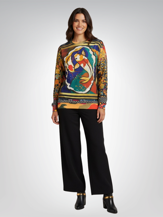 One Koi Two Koi - Best of Luck Picture Art Unisex Sweatshirt (Gold Label)