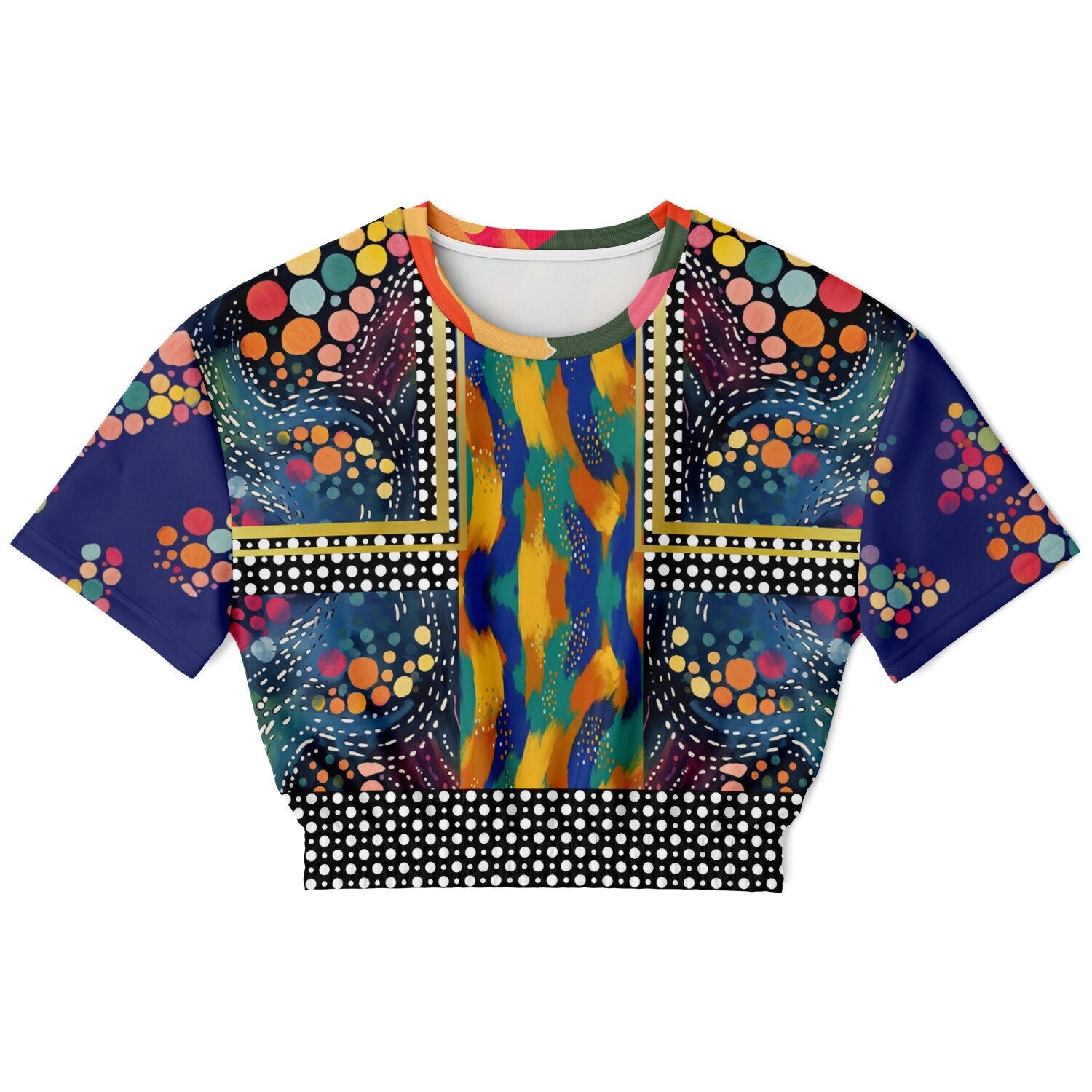 One Koi Two Koi Constellation Eco-Poly Short Sleeve Cropped Pullover