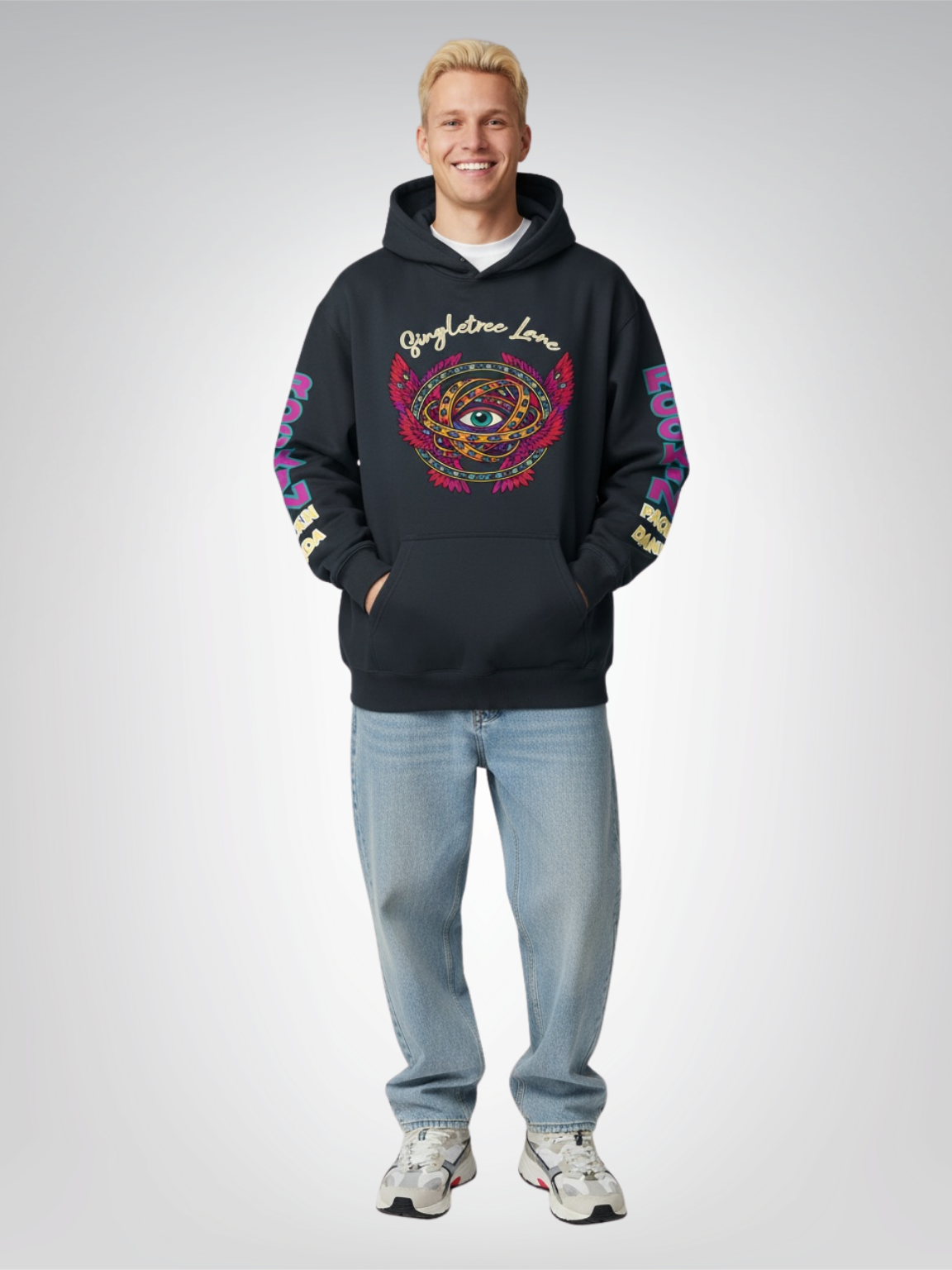 Ophanim - Send Me An Angel Pop Art Angel Heavyweight 3-End Fleece Unisex Hoodie