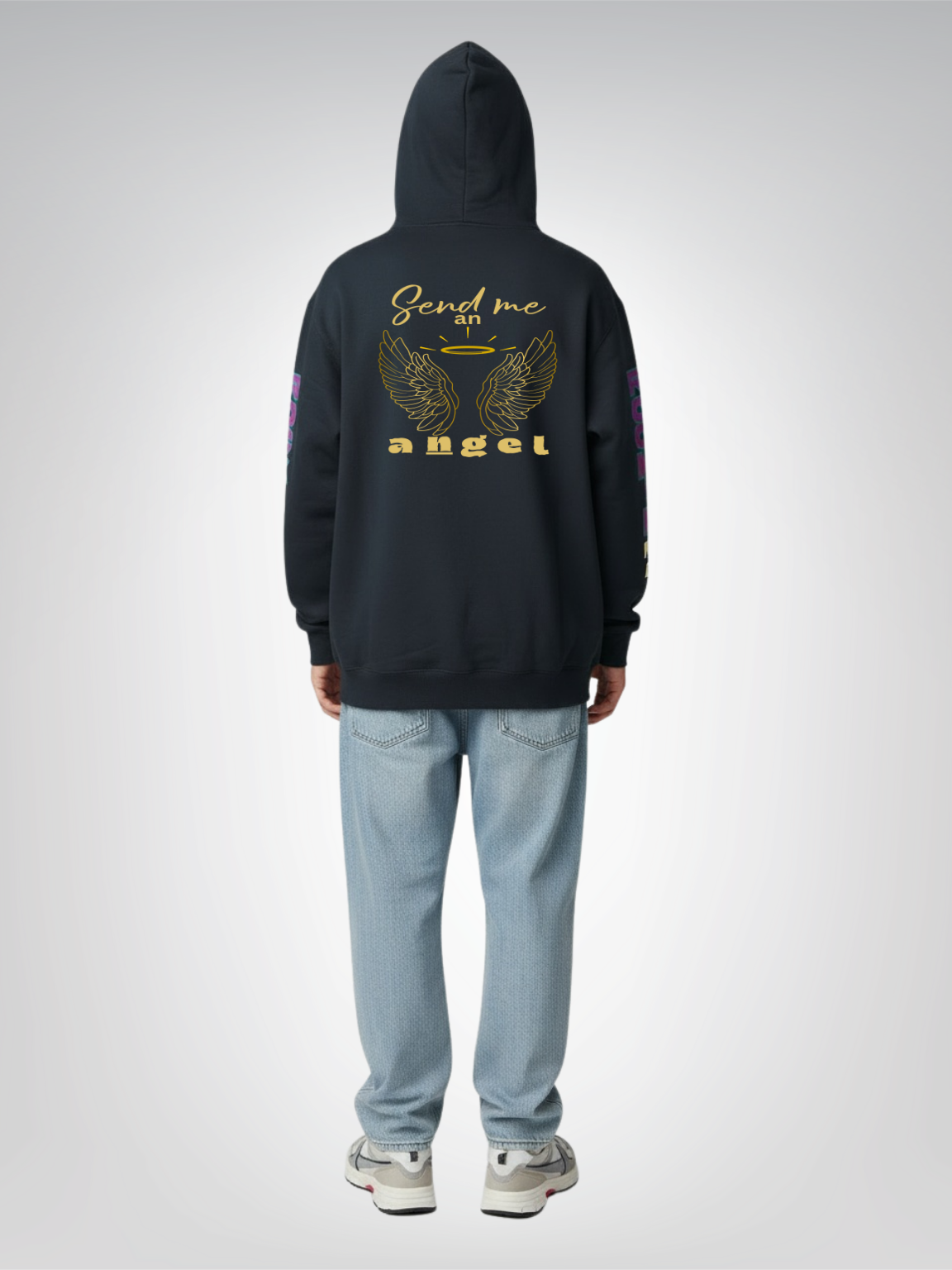 Ophanim - Send Me An Angel Pop Art Angel Heavyweight 3-End Fleece Unisex Hoodie