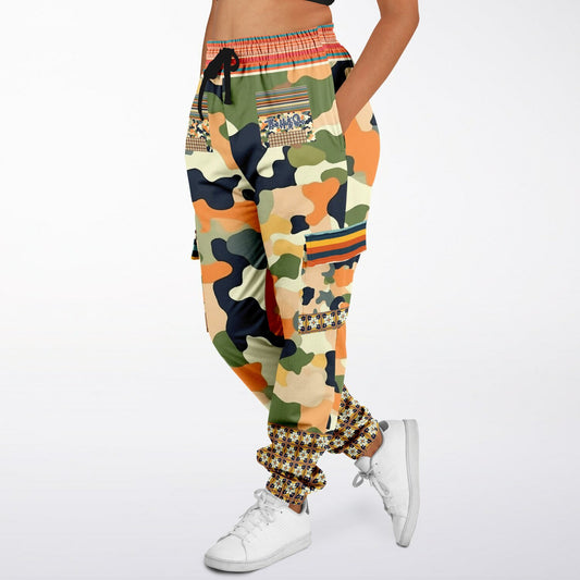 Peachtree in Orange Camo Eco-Poly Cargo Joggers