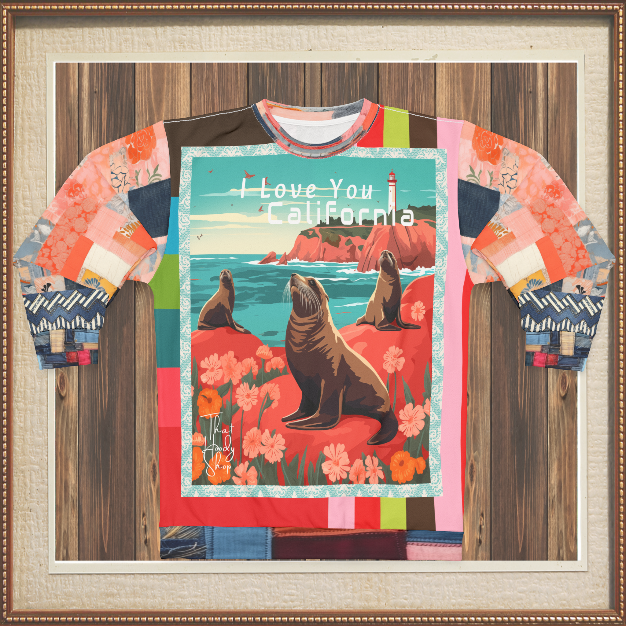 I Love You California - Pigeon Point Sea Lions Unisex Sweatshirt (Gold Label)