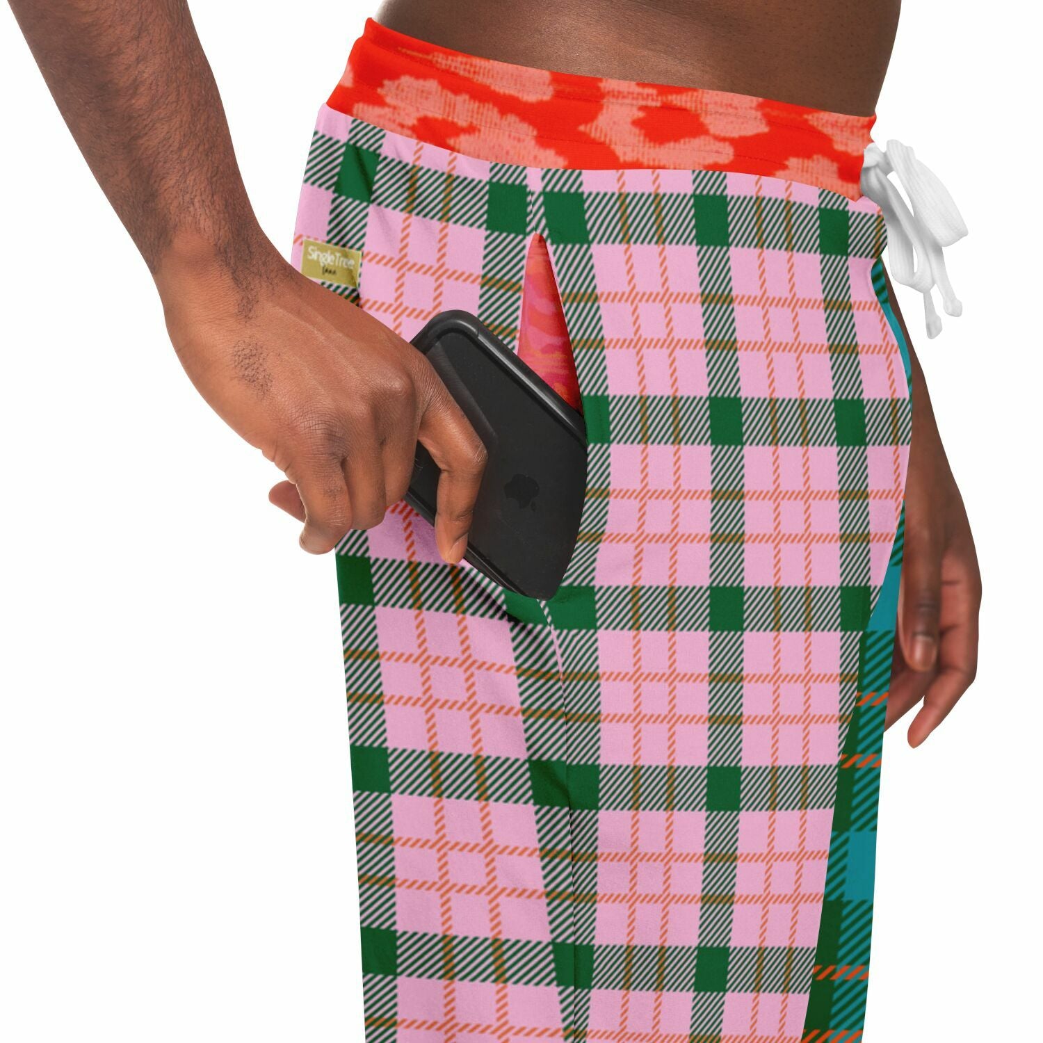 Pink Passion Haberdashery Plaid Duo Eco-Poly Joggers