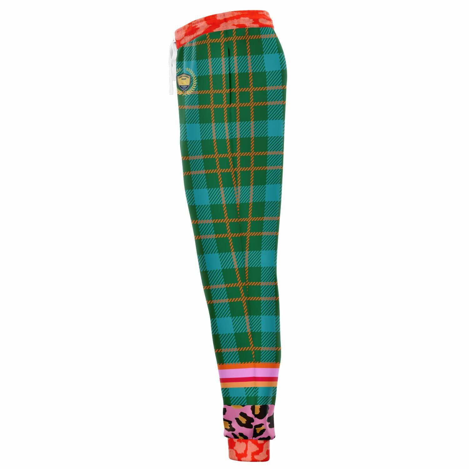 Pink Passion Haberdashery Plaid Duo Eco-Poly Joggers