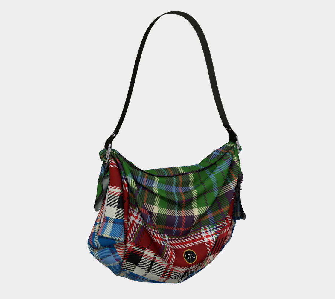 Crazy About Tartan Plaid Hobo Scarf Bag