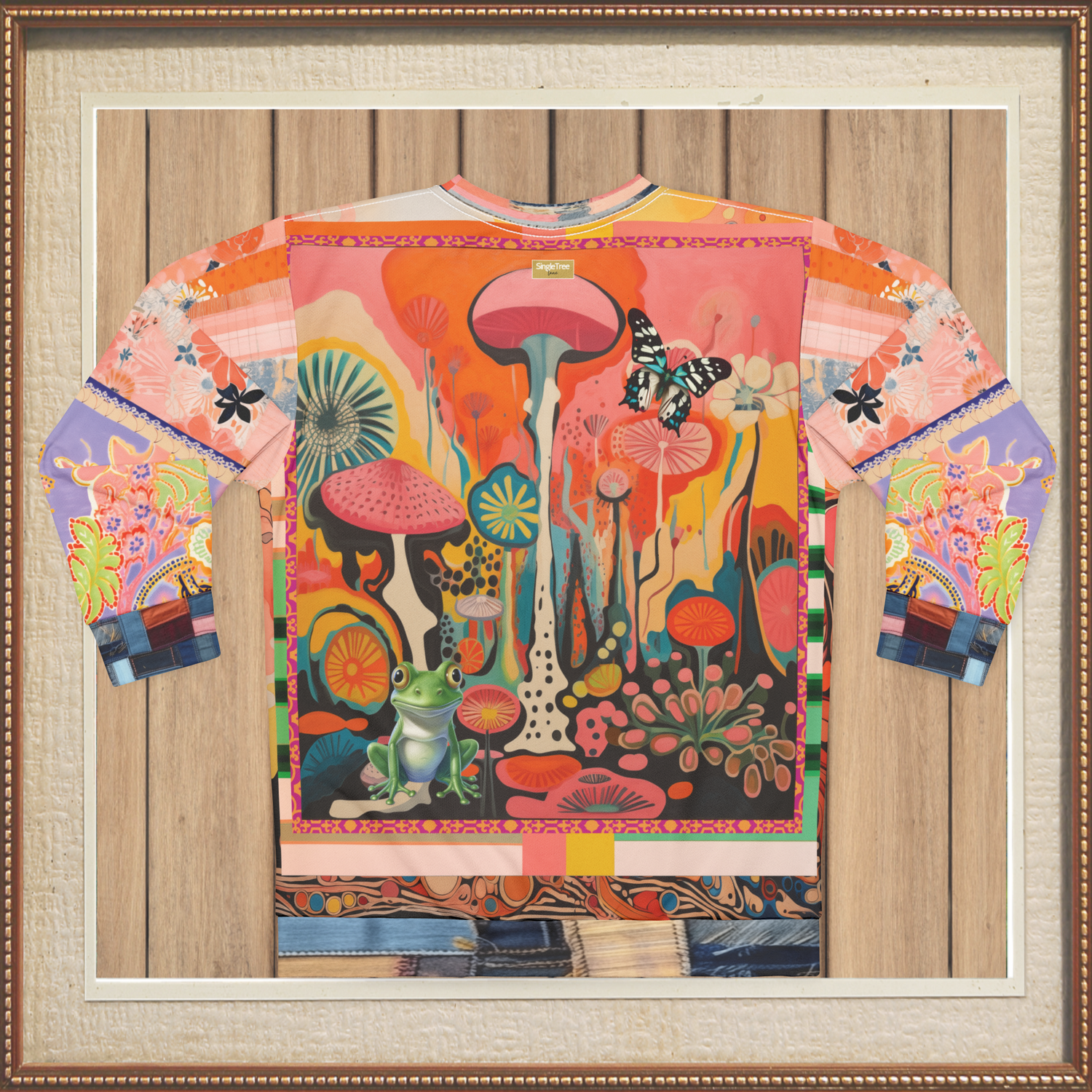 Psychedelic Dreams Abstract Art Unisex Sweatshirt (Gold Label)