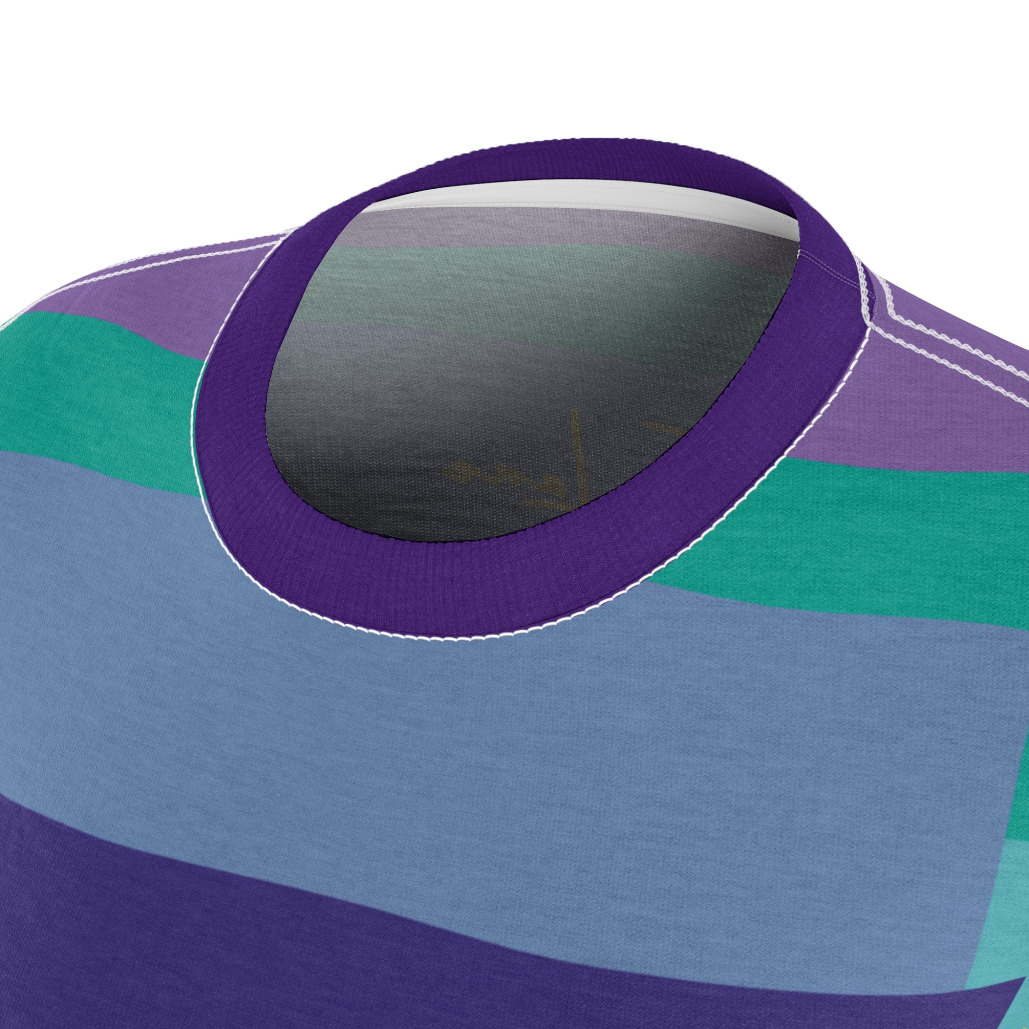 Purple Squared to the Max Geometric Print Colorful Women&
