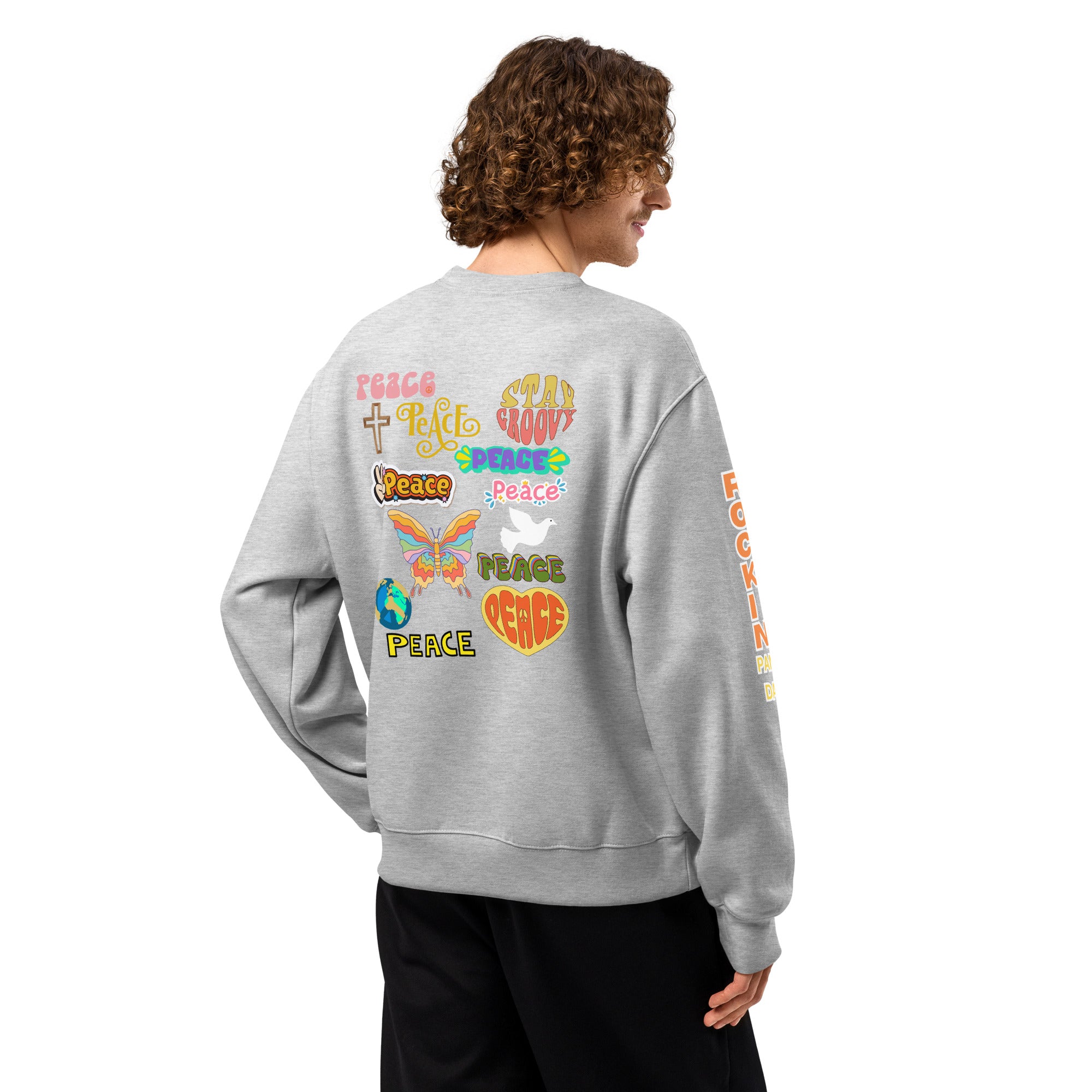 The Power of Boundaries - Protection Sigil Oversized Heavyweight Sweatshirt