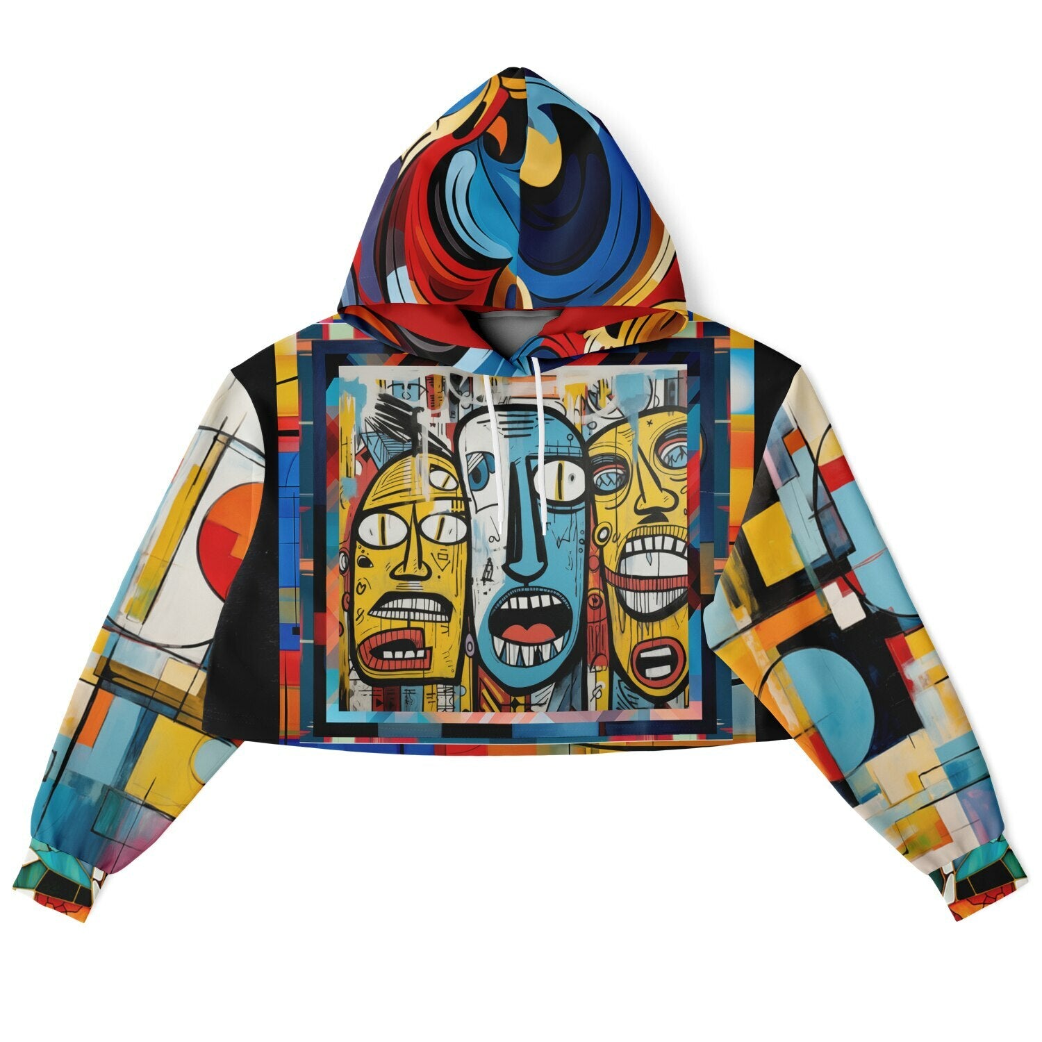 Three Lost Souls Eco-Poly Crop Hoodie