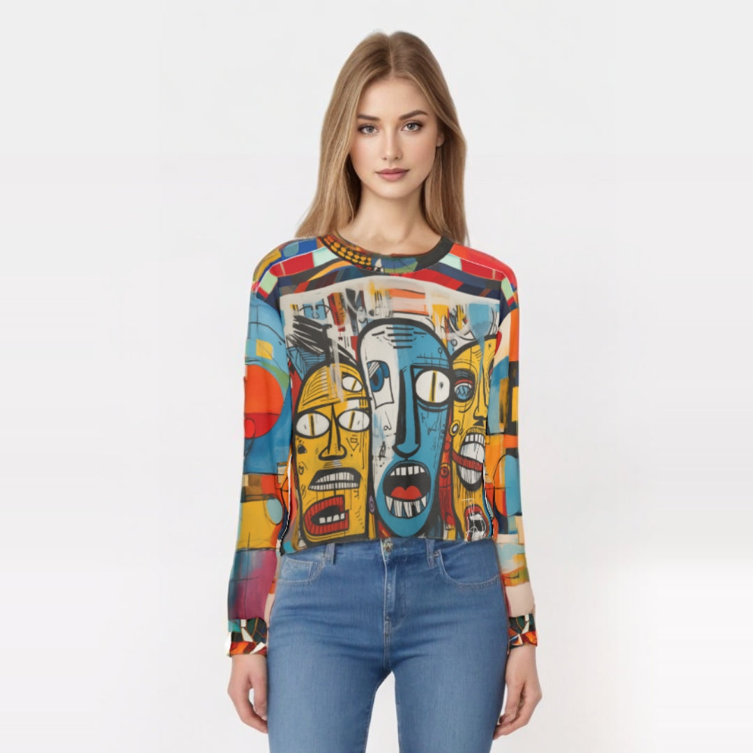 Three Lost Souls Abstract Graffiti Art Unisex Sweatshirt (Gold Label)