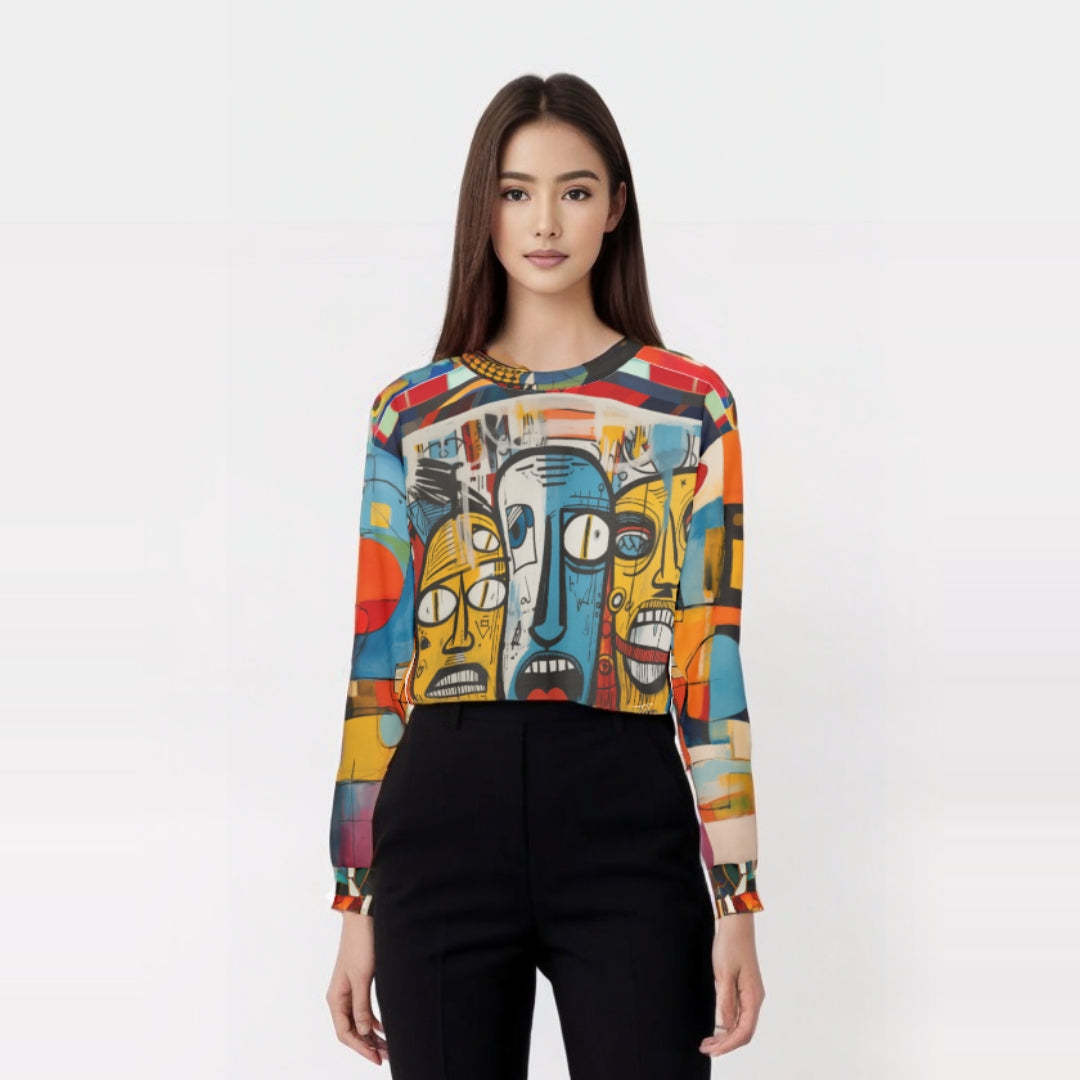Three Lost Souls Abstract Graffiti Art Unisex Sweatshirt (Gold Label)