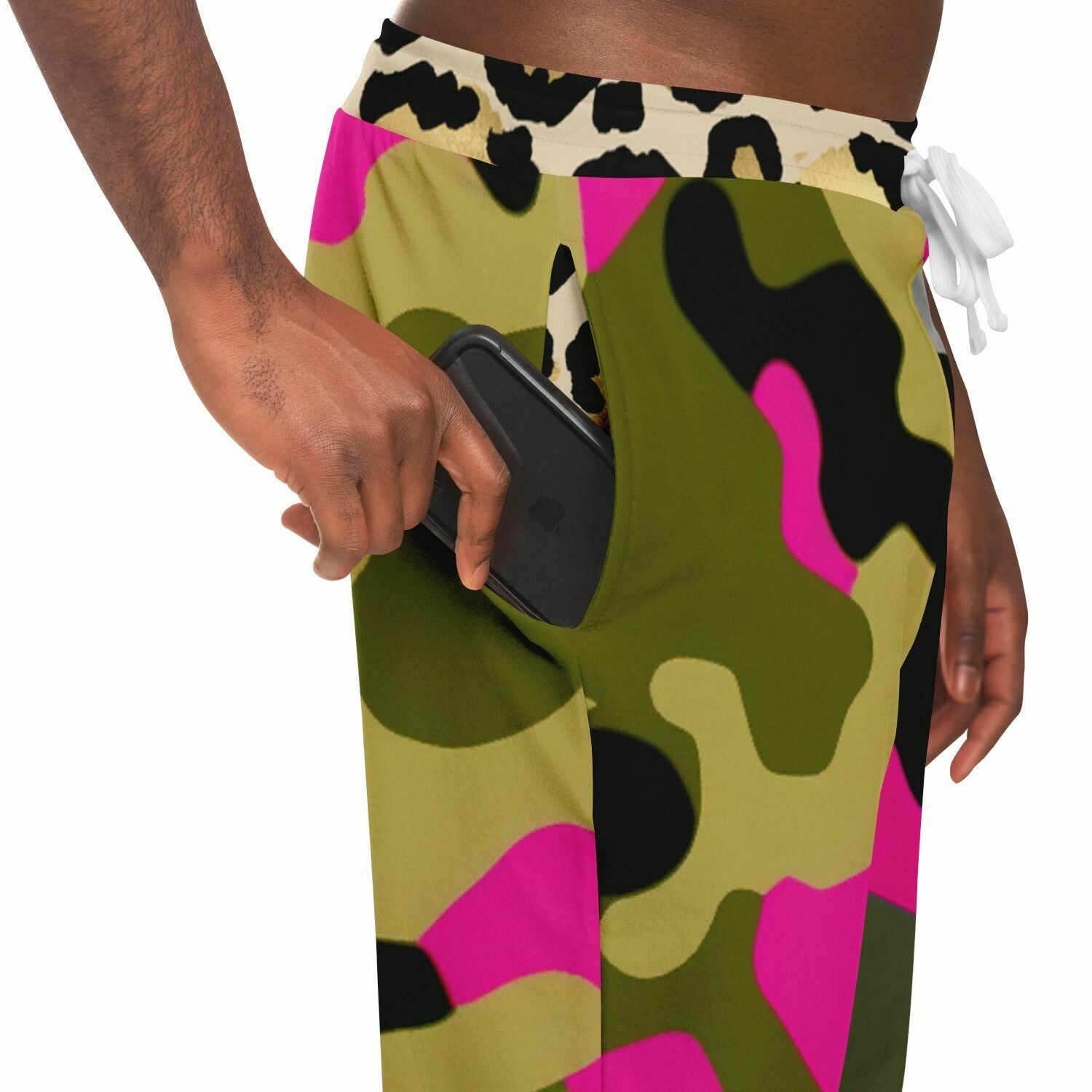 West Hollywood Pink Eco-Poly Camo Unisex Joggers