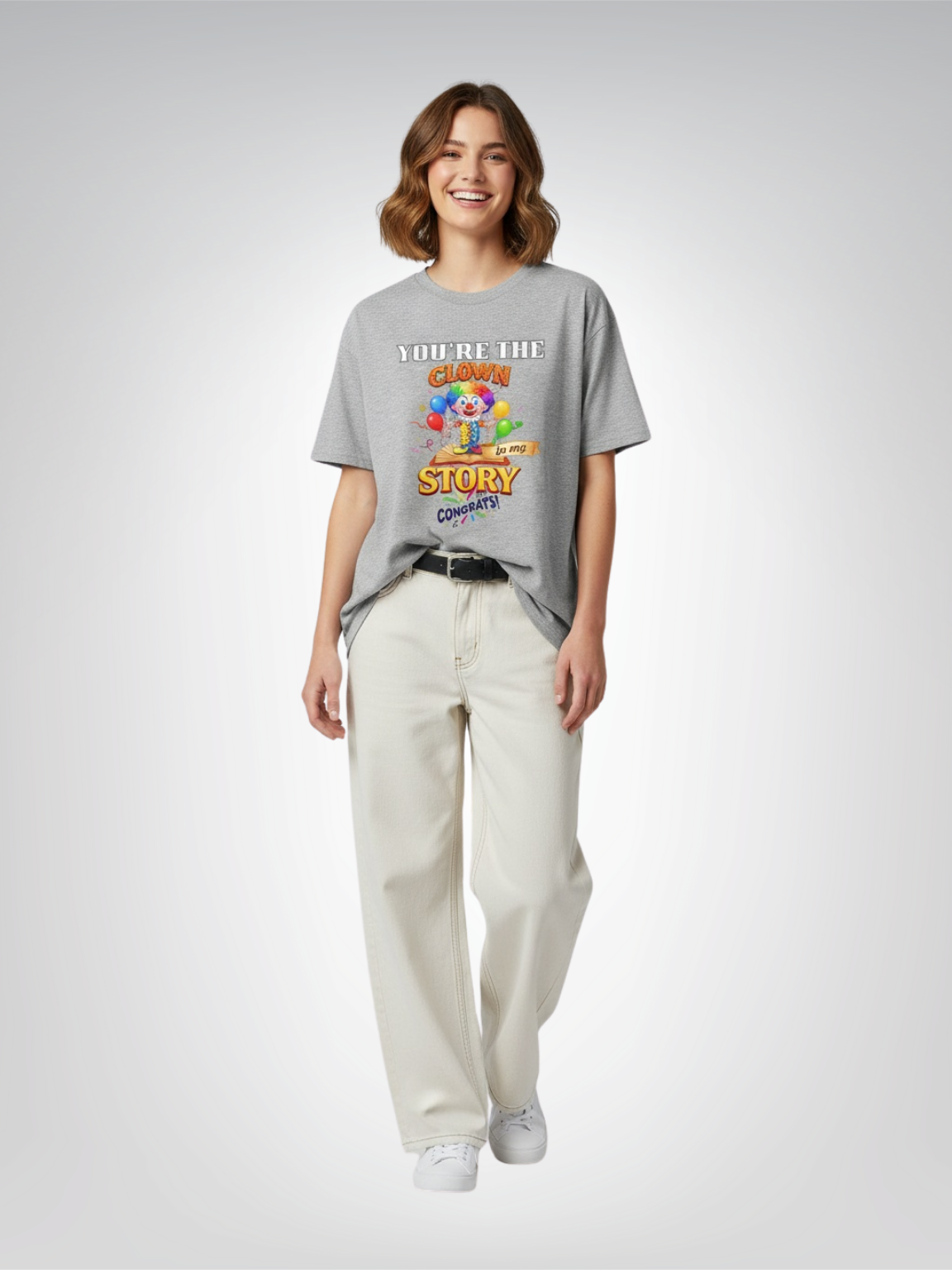 You Are the Clown in My Story - Congrats! Heavyweight Unisex Tee