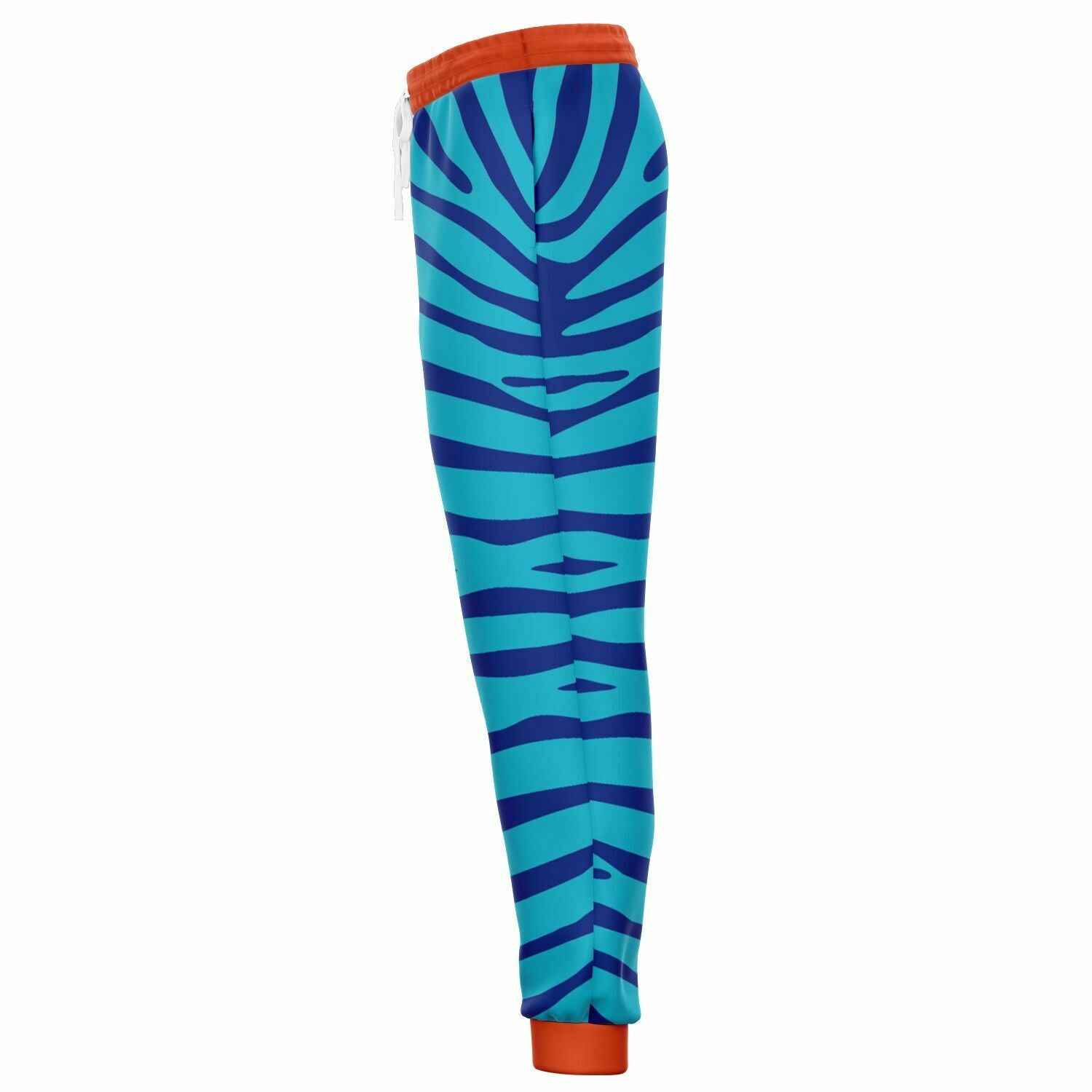 Zebra in Blue Eco-Poly Unisex Joggers