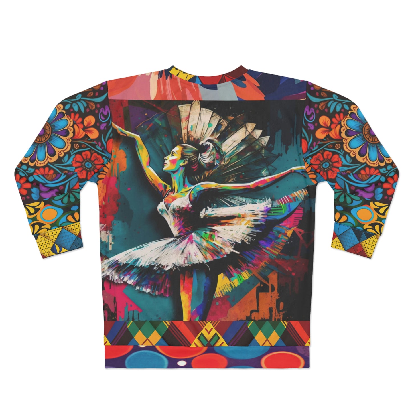 Ballerina in Technicolor Unisex Sweatshirt