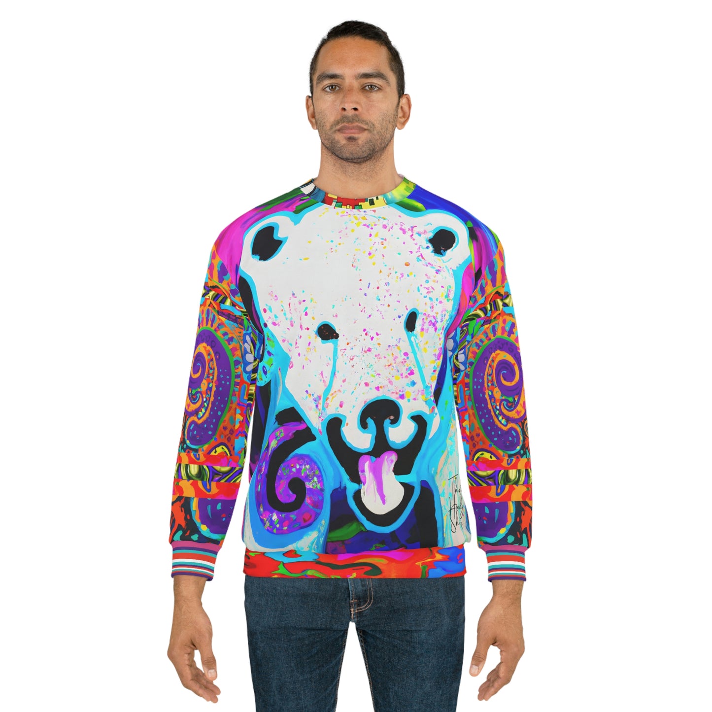 Alaska Polar Bear Magic Pop Art Unisex Sweatshirt