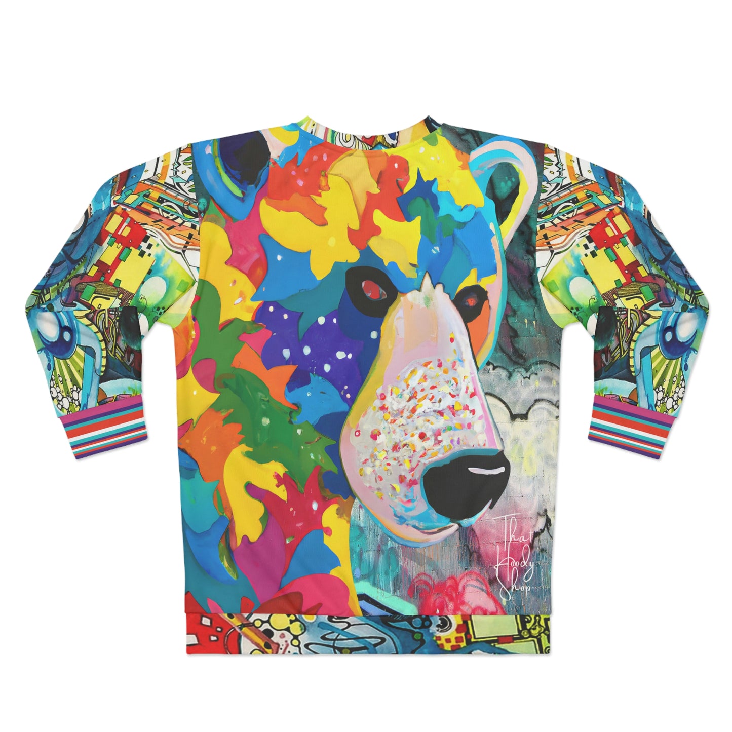 Bear-y Grizzlie Pop Art Unisex Sweatshirt