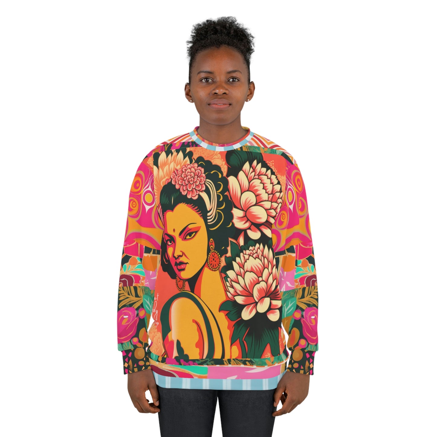 Bollywood Nights Floral Print Unisex Sweatshirt