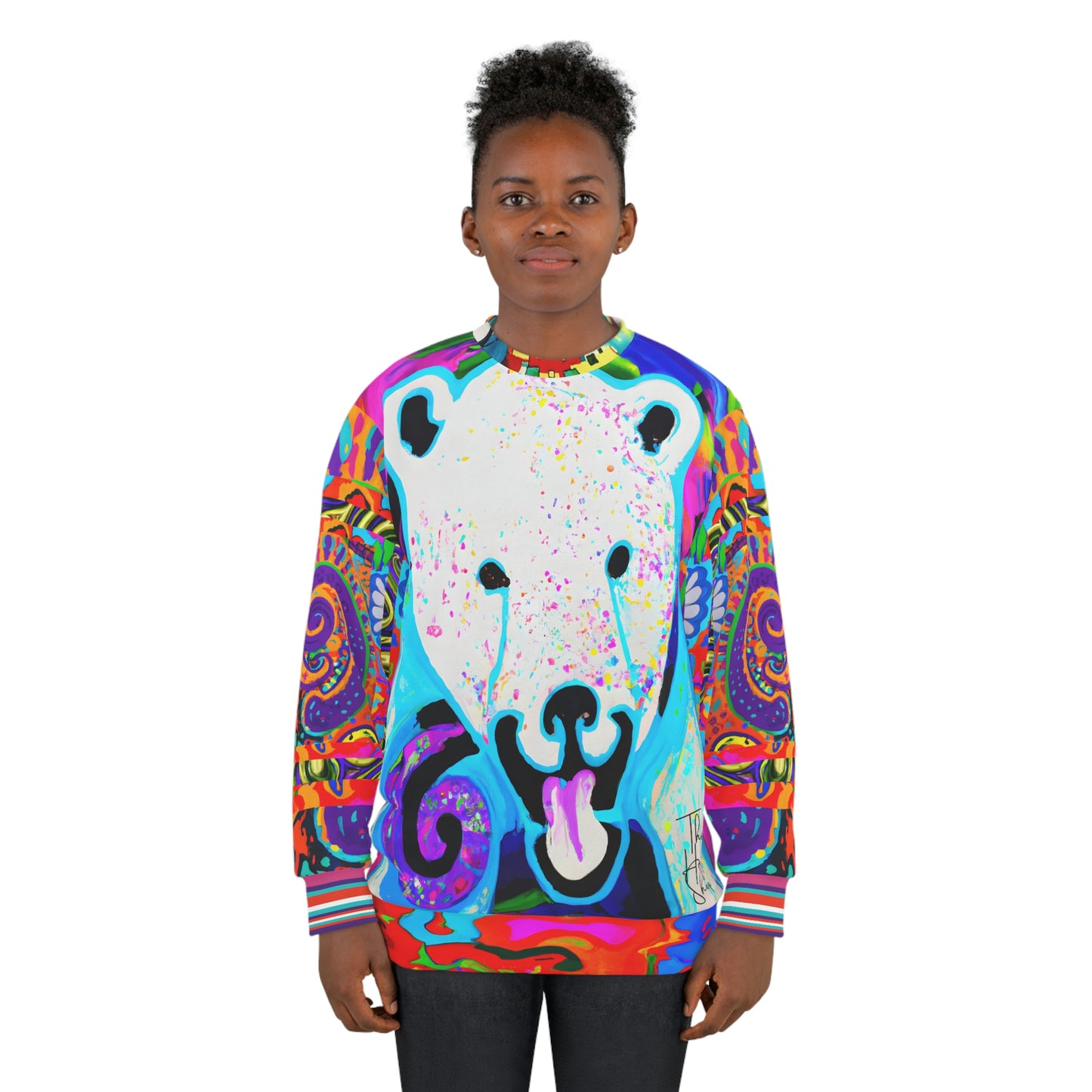 Alaska Polar Bear Magic Pop Art Unisex Sweatshirt