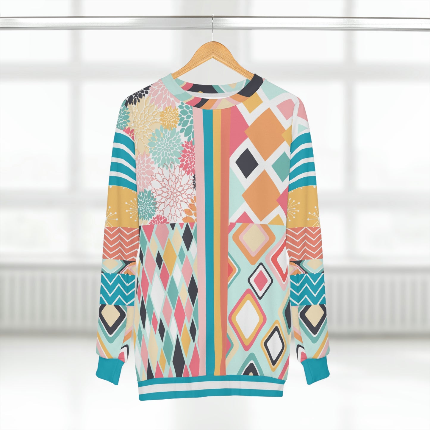 Mums the Word Pastel Striped Unisex Sweatshirt