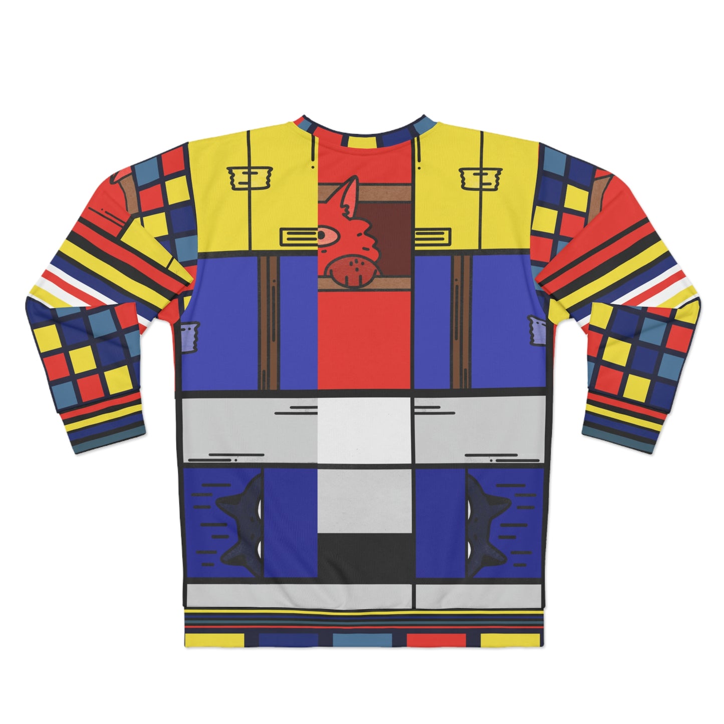 Cat-in-a-Box Geo Prism Unisex Sweatshirt