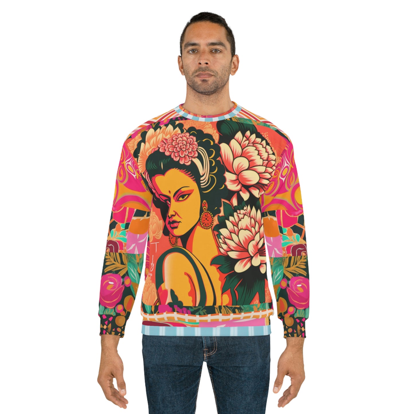 Bollywood Nights Floral Print Unisex Sweatshirt