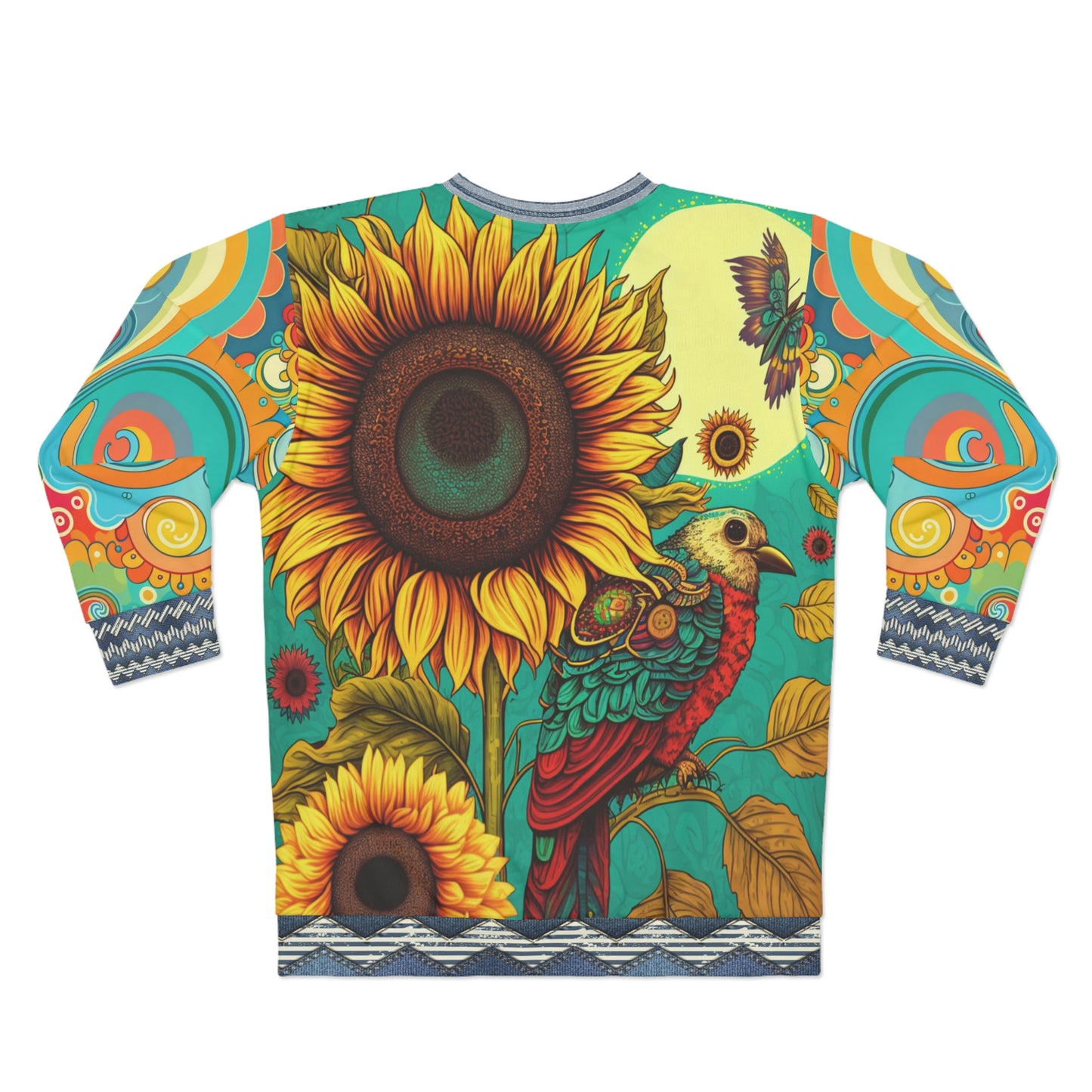 Hippie Fields Sunflower Floral Unisex Sweatshirt