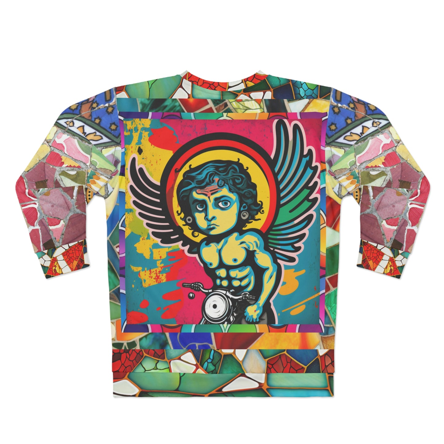 Holy-Moley Angel Motorcyclist Unisex Sweatshirt