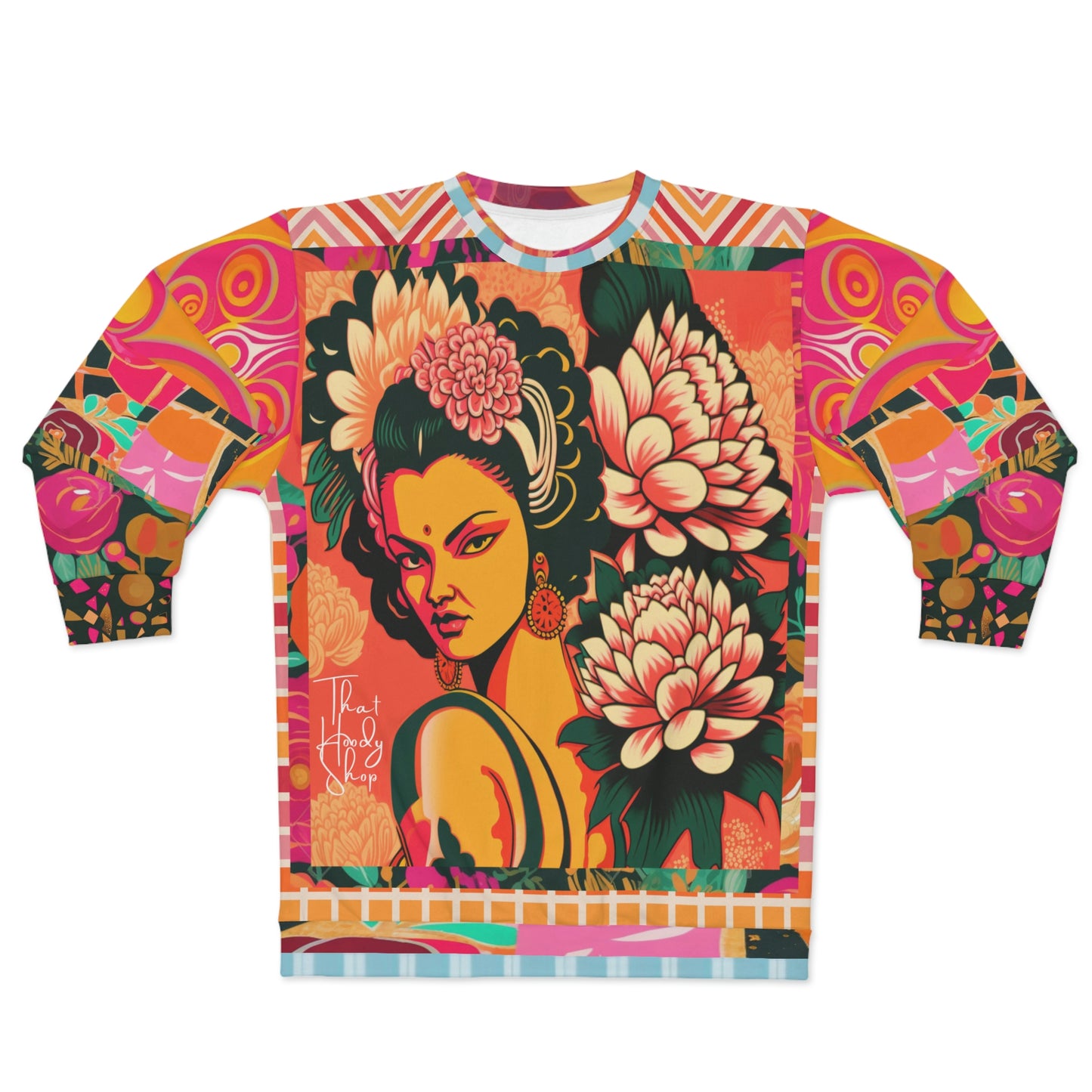 Bollywood Nights Floral Print Unisex Sweatshirt