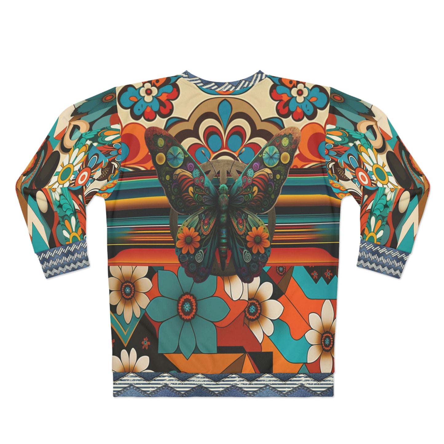 Hippie Girl Travels Unisex Sweatshirt