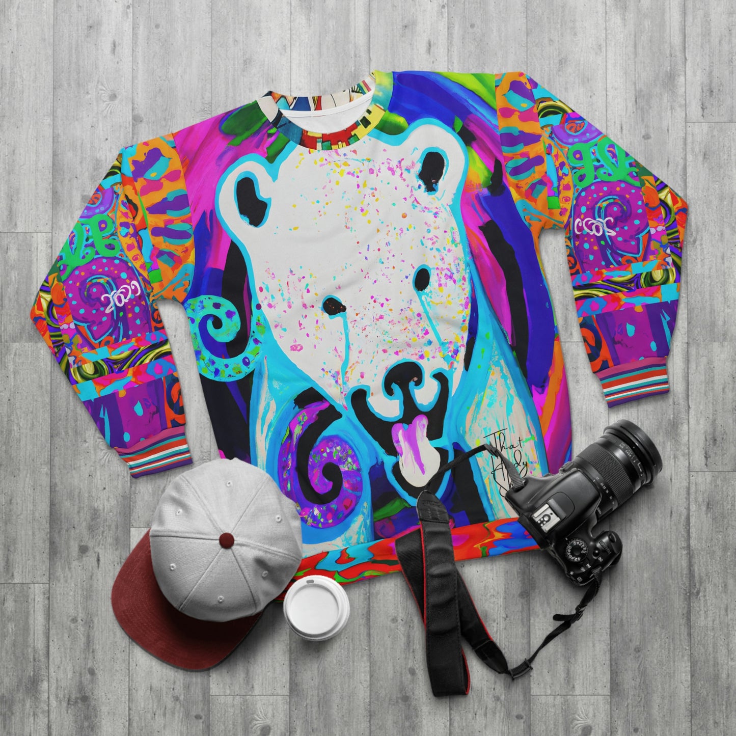 Alaska Polar Bear Magic Pop Art Unisex Sweatshirt