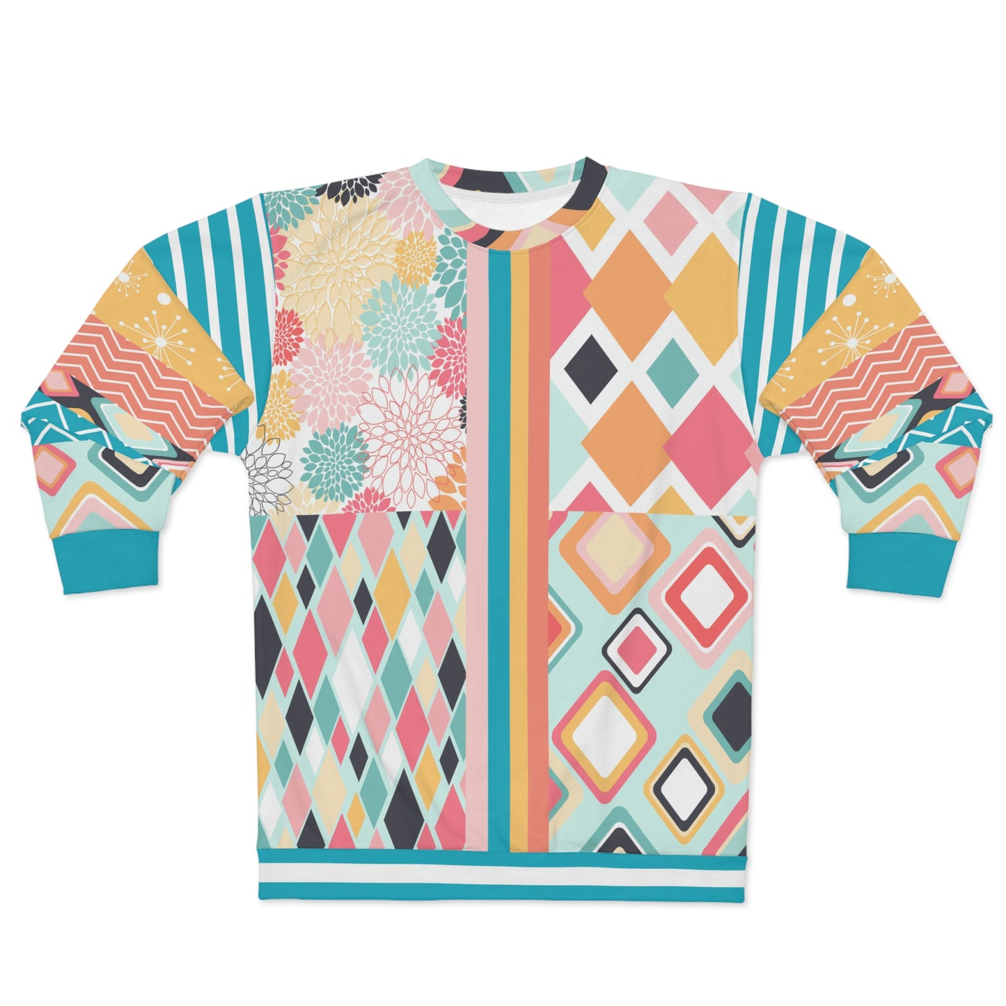 Mums the Word Pastel Striped Unisex Sweatshirt