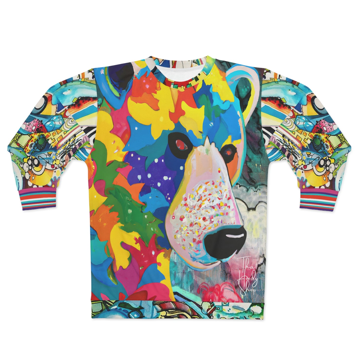 Bear-y Grizzlie Pop Art Unisex Sweatshirt