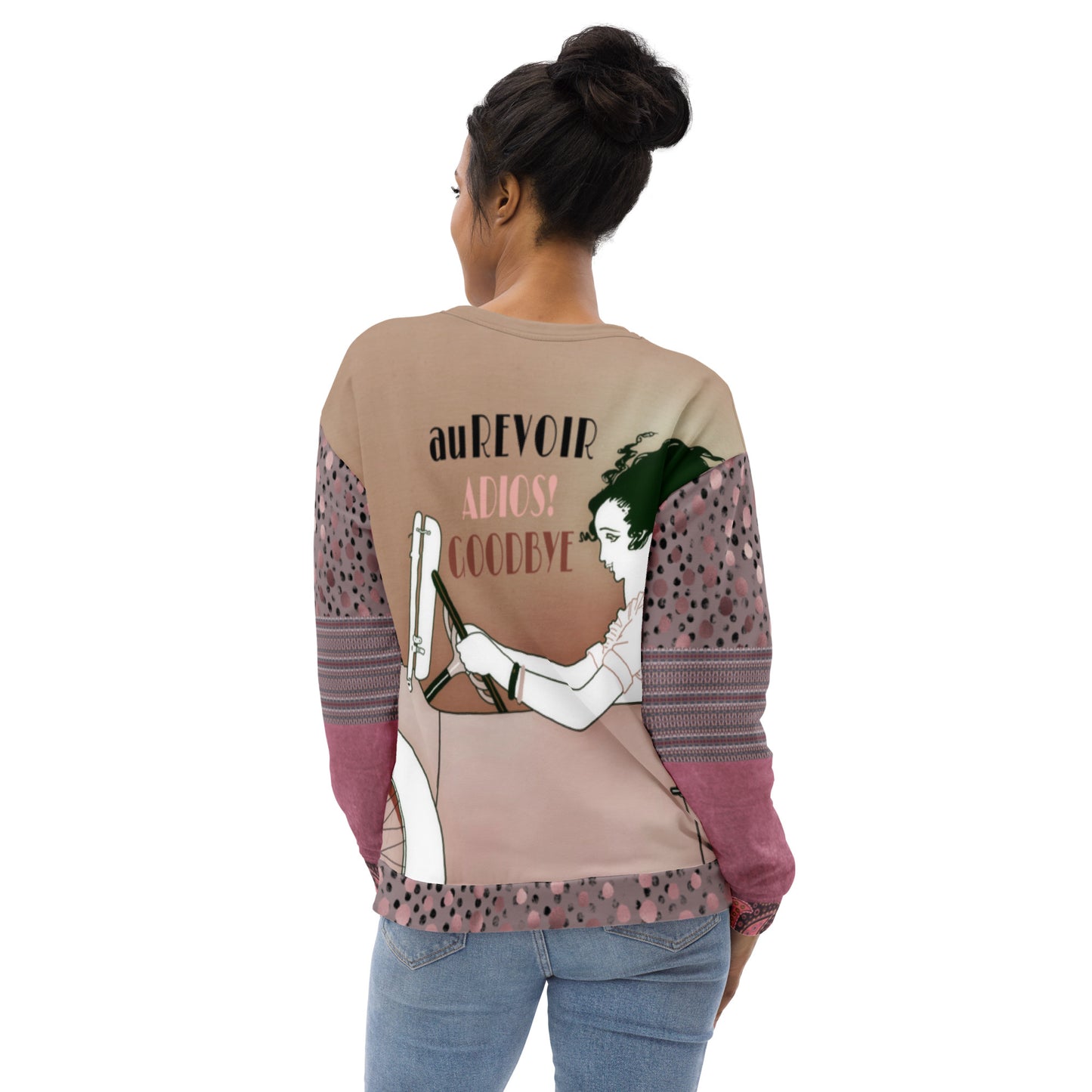 Adios! Pink Paisley Unisex Sweatshirt