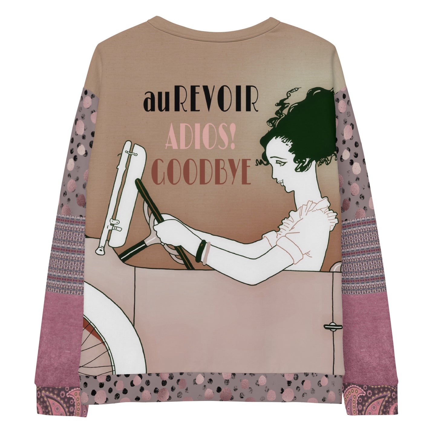 Adios! Pink Paisley Unisex Sweatshirt