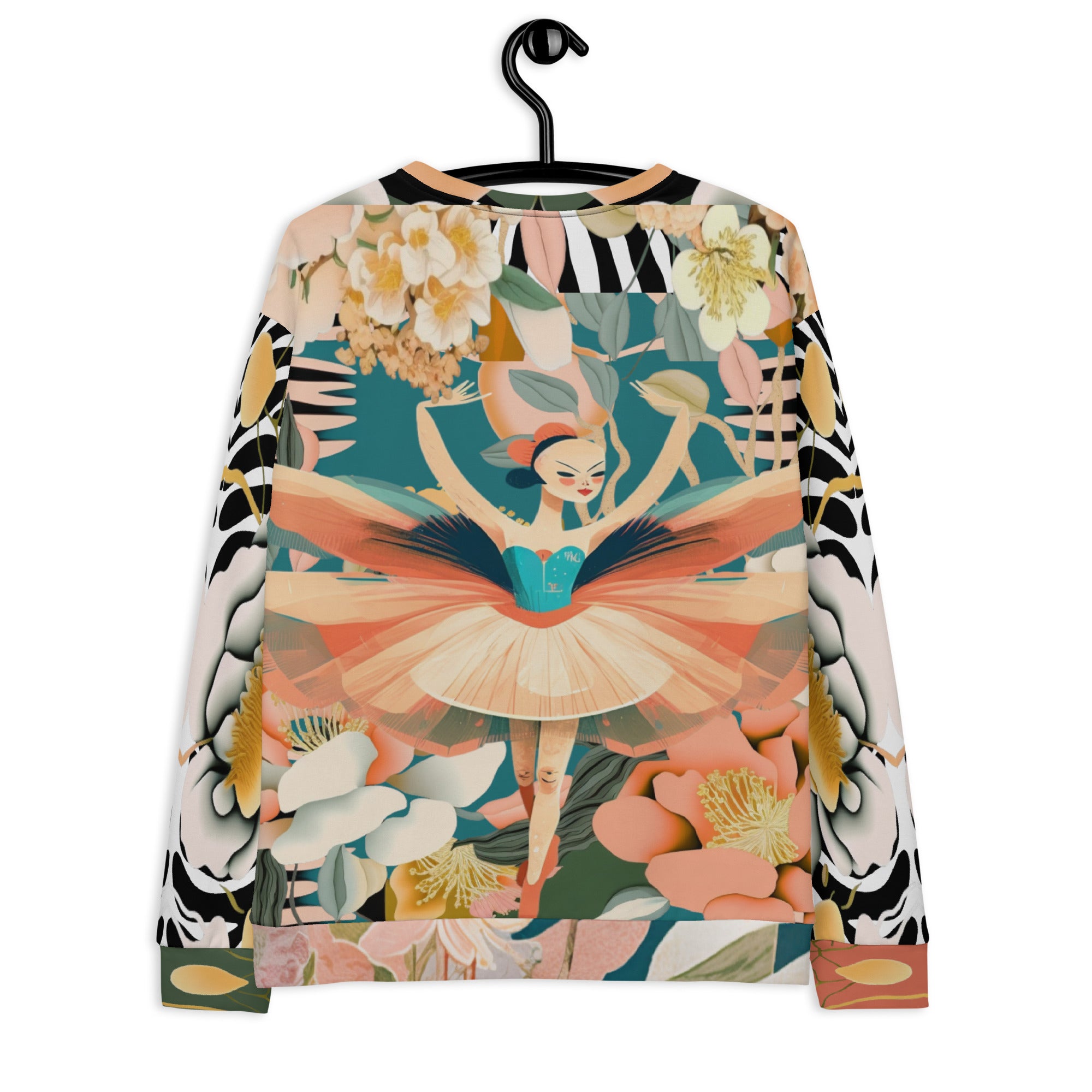 Ballerina in Garden Eco-Poly Unisex Sweatshirt