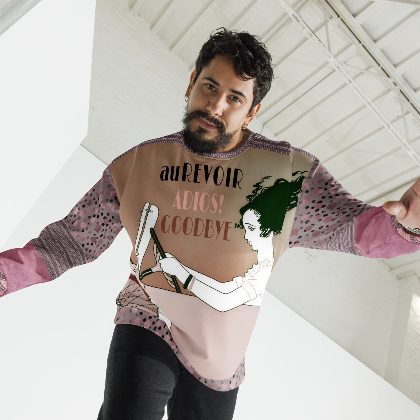 Adios! Pink Paisley Unisex Sweatshirt