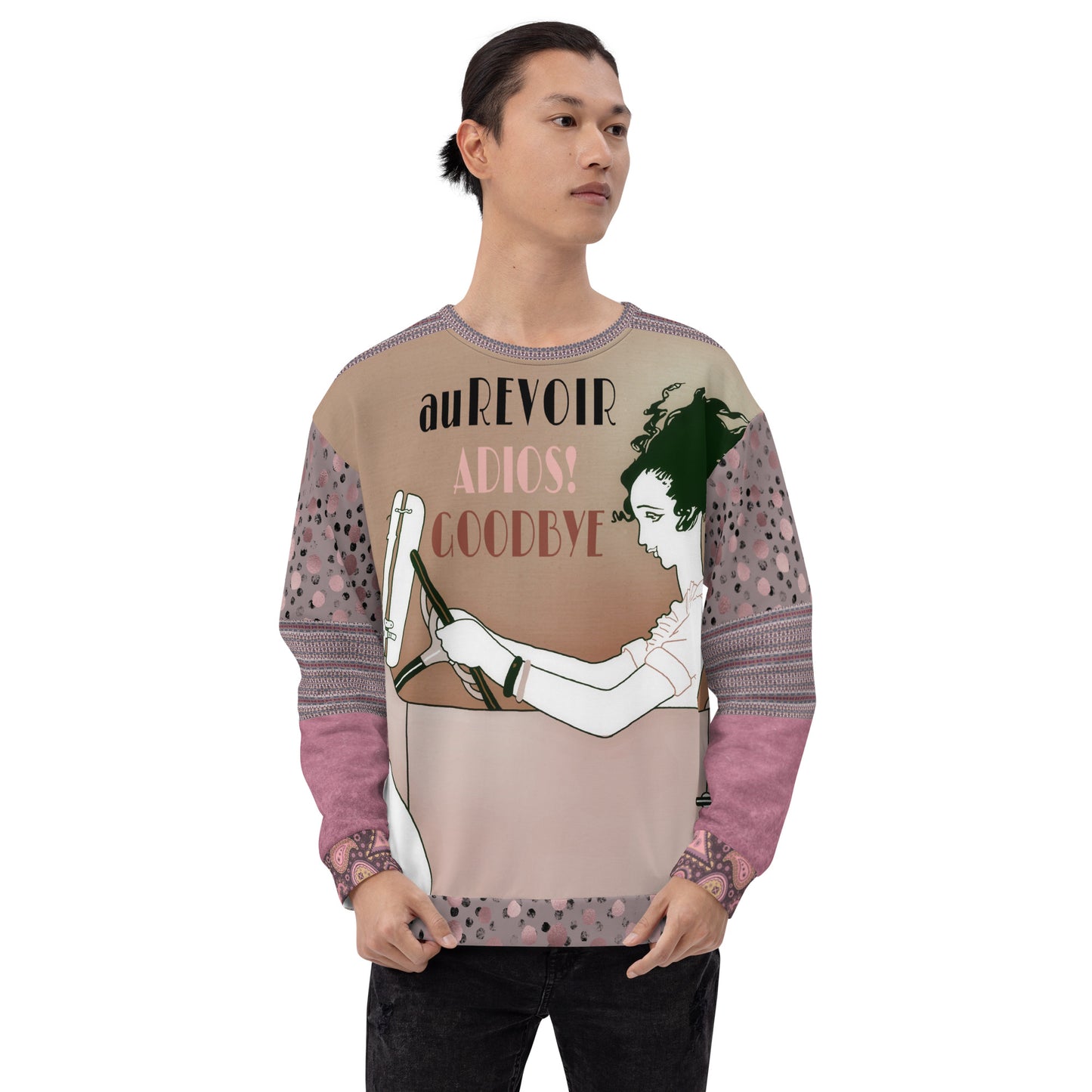 Adios! Pink Paisley Unisex Sweatshirt