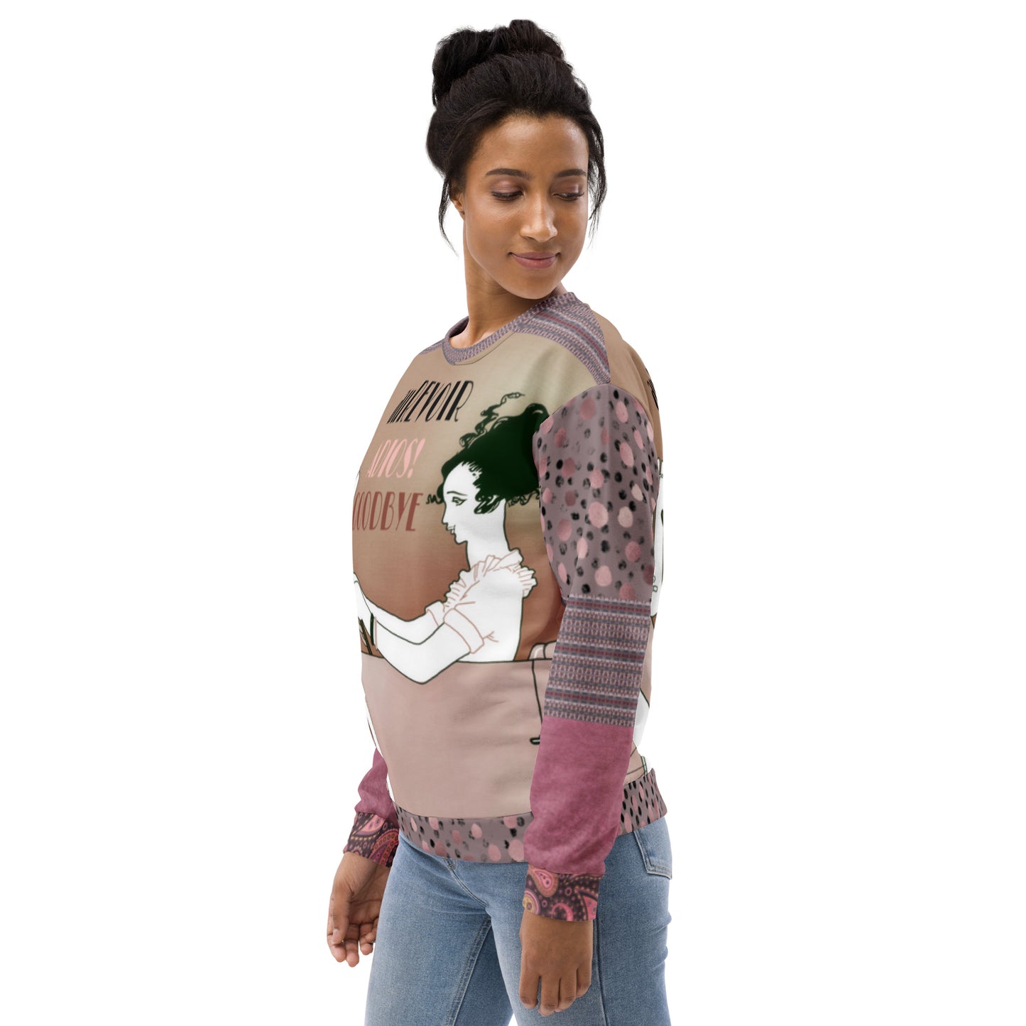 Adios! Pink Paisley Unisex Sweatshirt