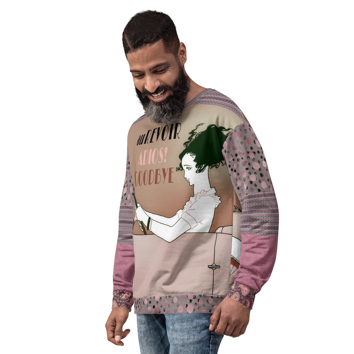 Adios! Pink Paisley Unisex Sweatshirt