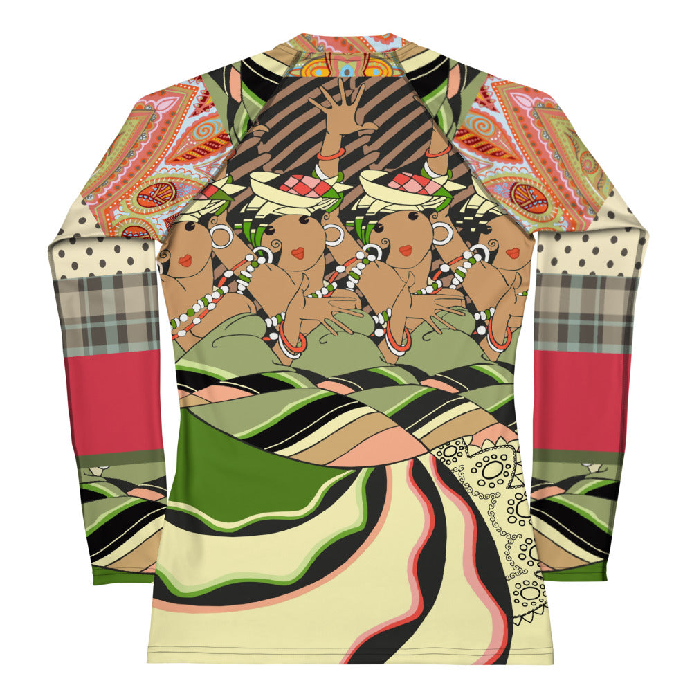 Cancan Girls Vintage Dancer BE Rash Guard
